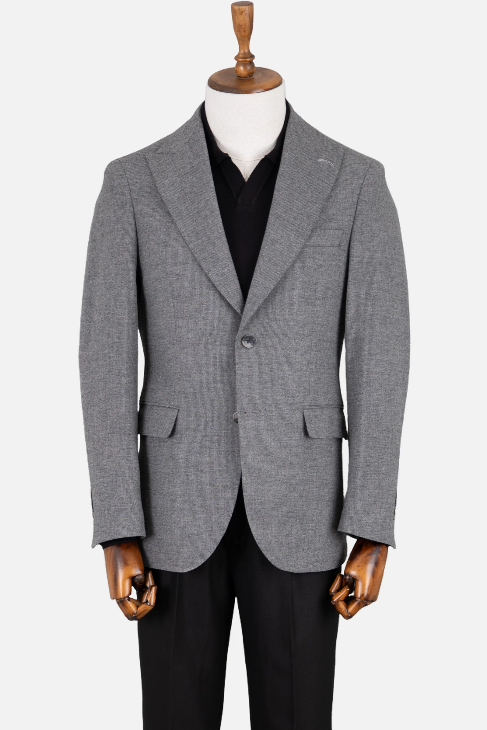 Casual Yün Ceket - Gri