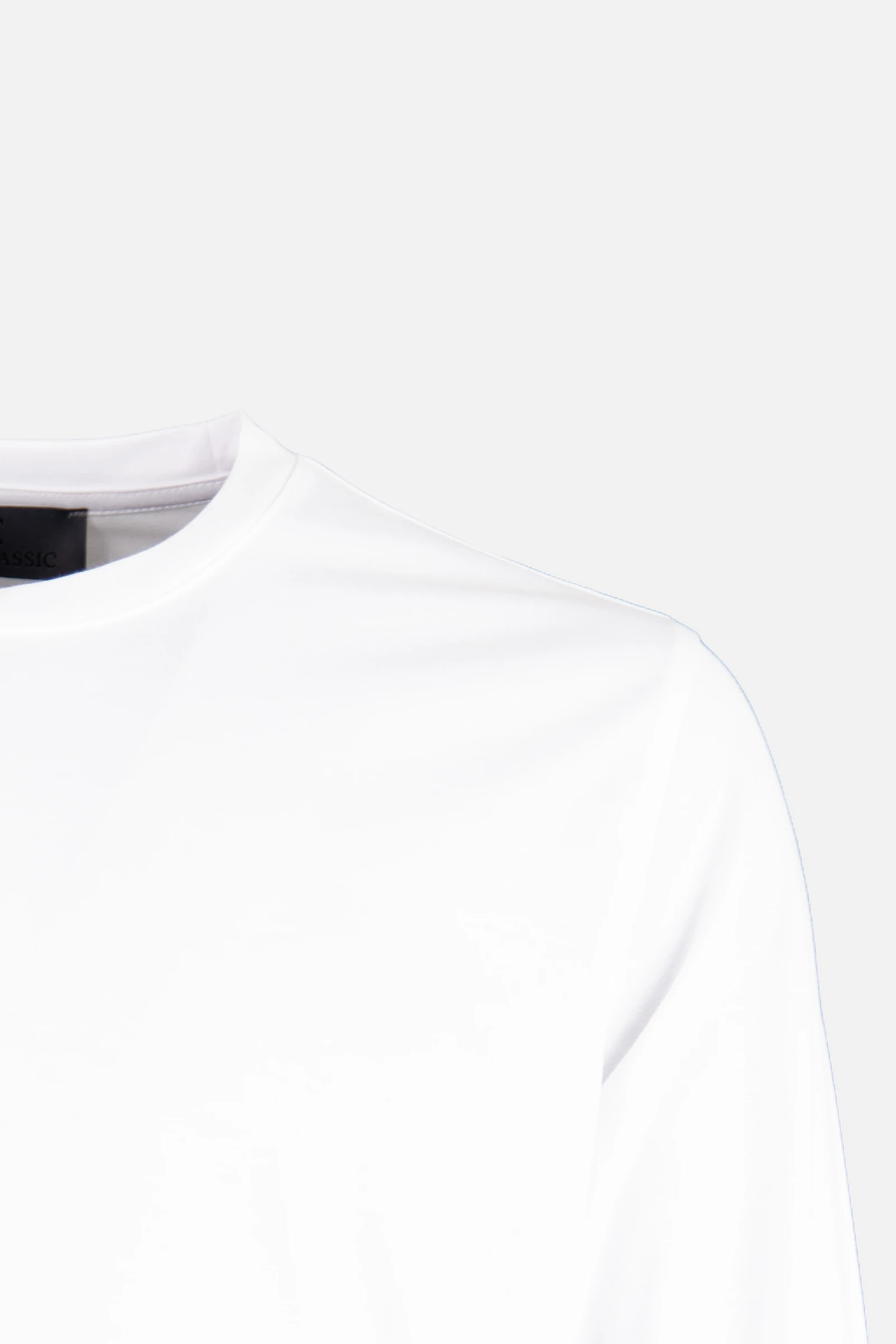 Bisiklet Yaka Sweatshirt - Beyaz