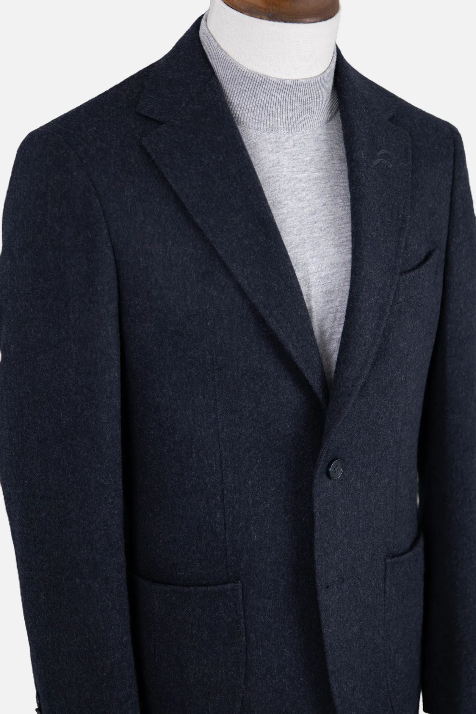 Casual Yün Ceket - Lacivert