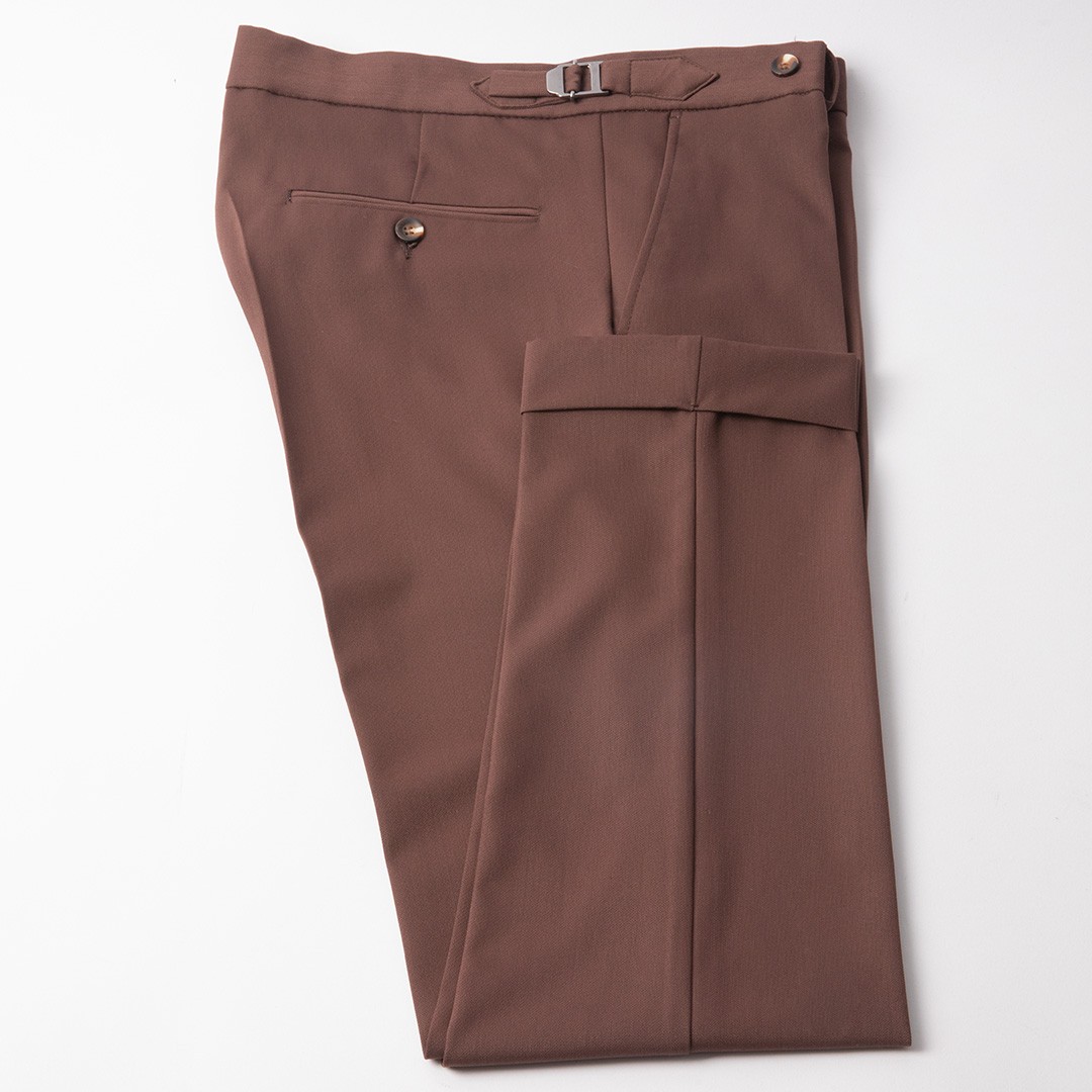 Tokalı Slim Fit Pantolon - Kahverengi