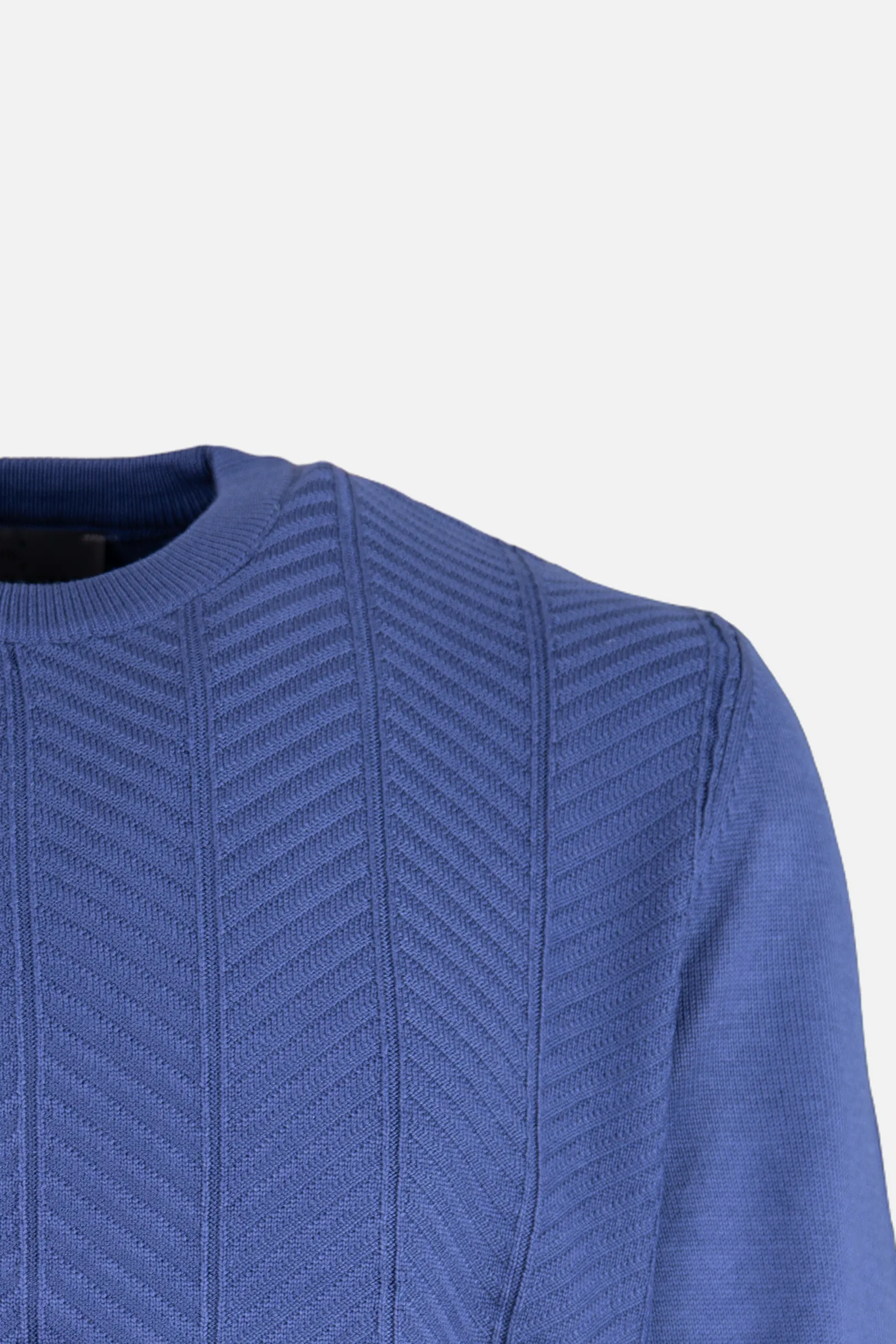 Bisiklet Yaka Triko I Kazak - İndigo