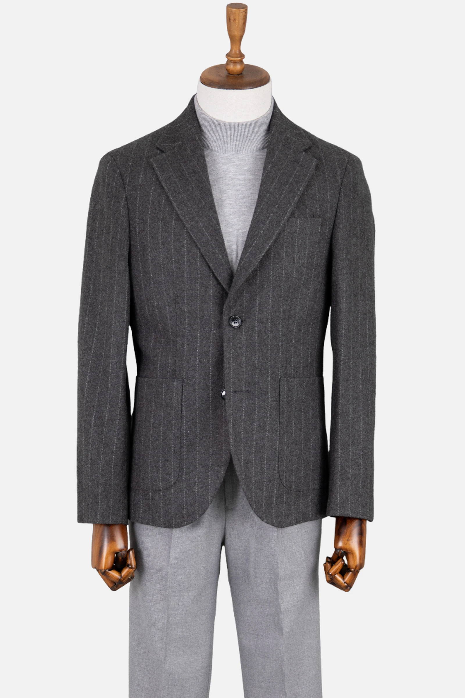 Casual Yün Ceket - Gri