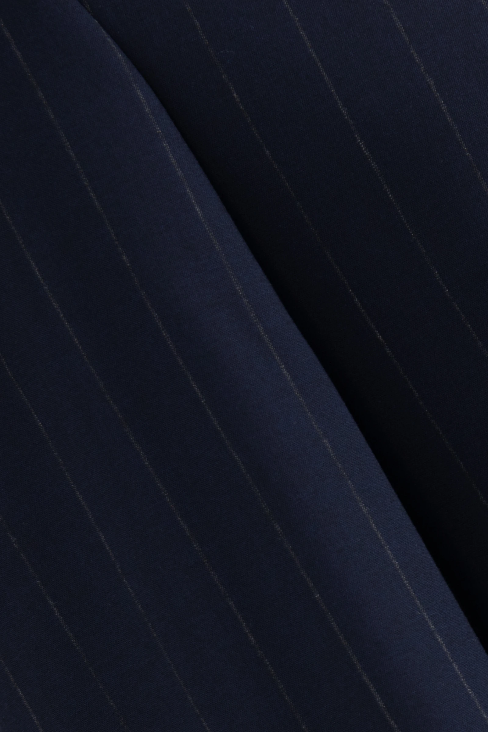 Kruvaze Çizgili Takım Elbise - Lacivert