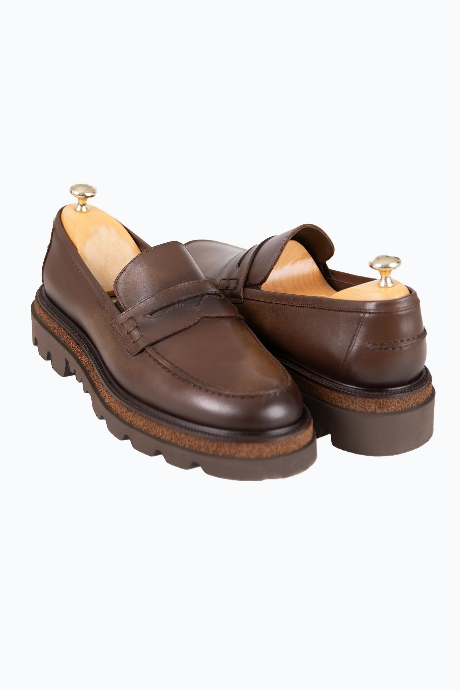 Erkek Loafer Deri Ayakkabı - Kahverengi