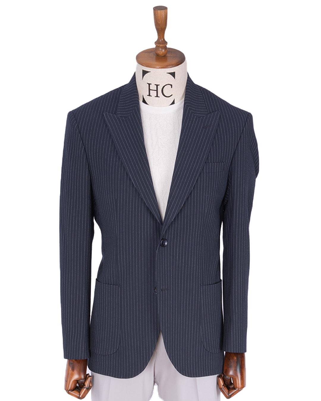 Slimfit Gofre Ceket - Lacivert