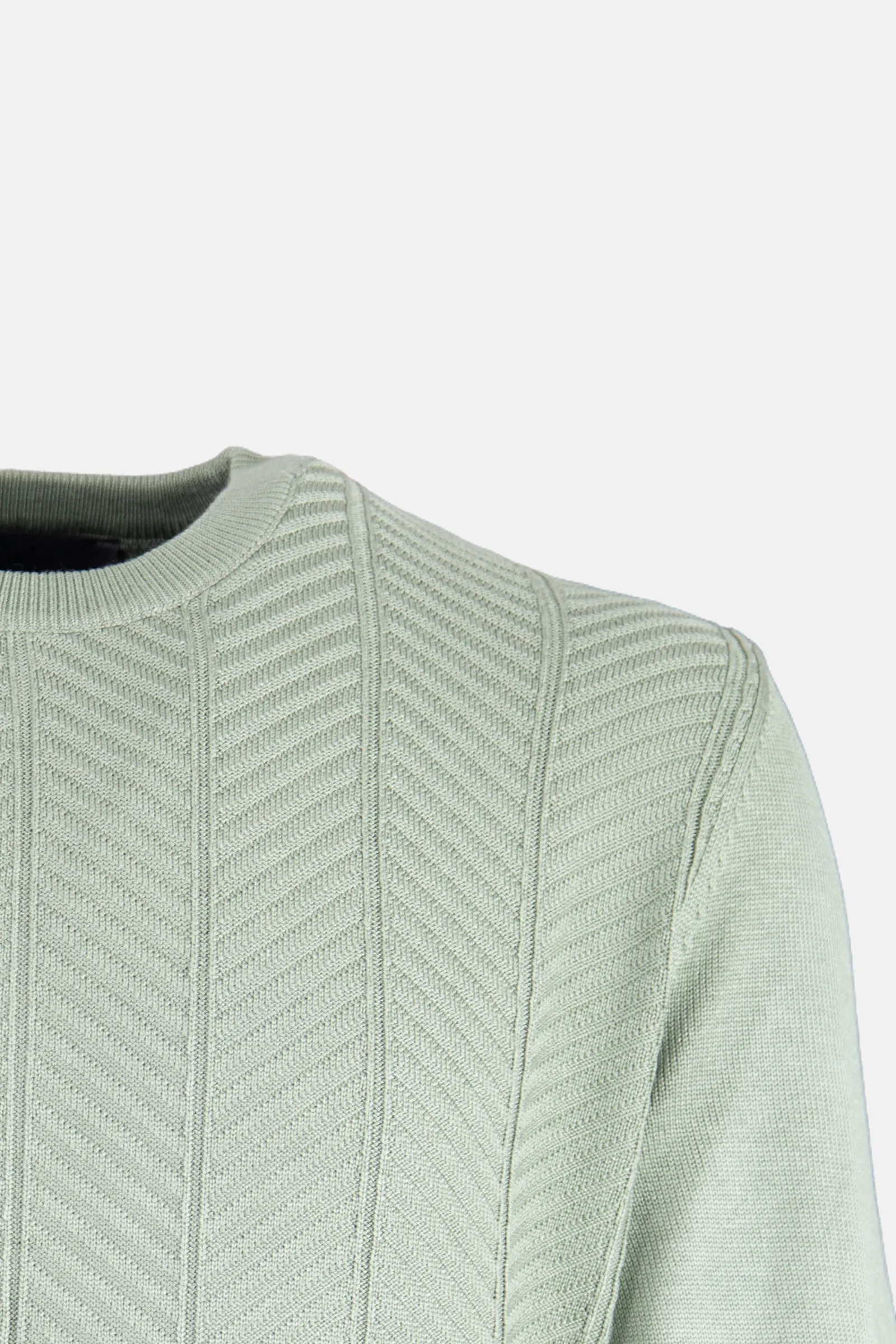 Bisiklet Yaka Triko I Kazak - Yeşil