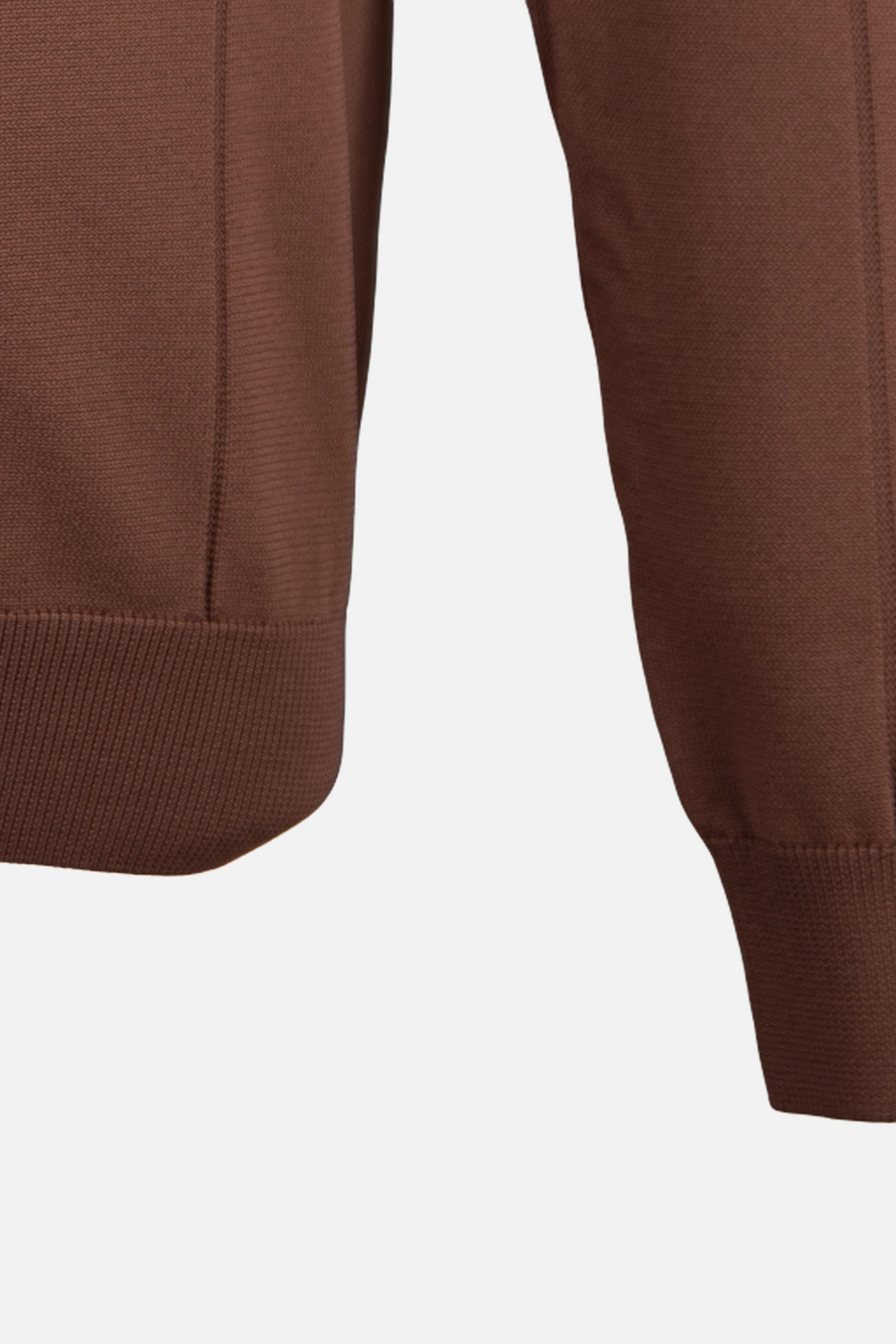 Bisiklet Yaka Triko I Kazak - Kahverengi