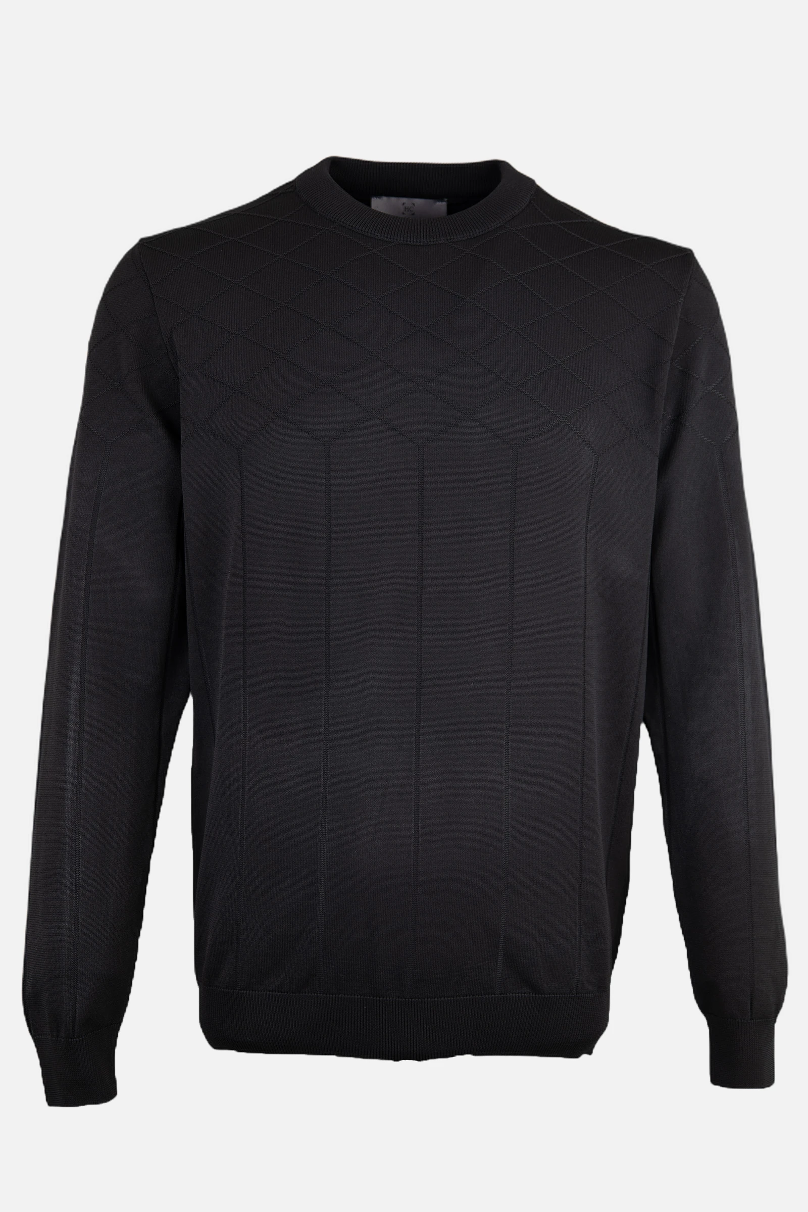 Bisiklet Yaka Triko I Kazak - Siyah