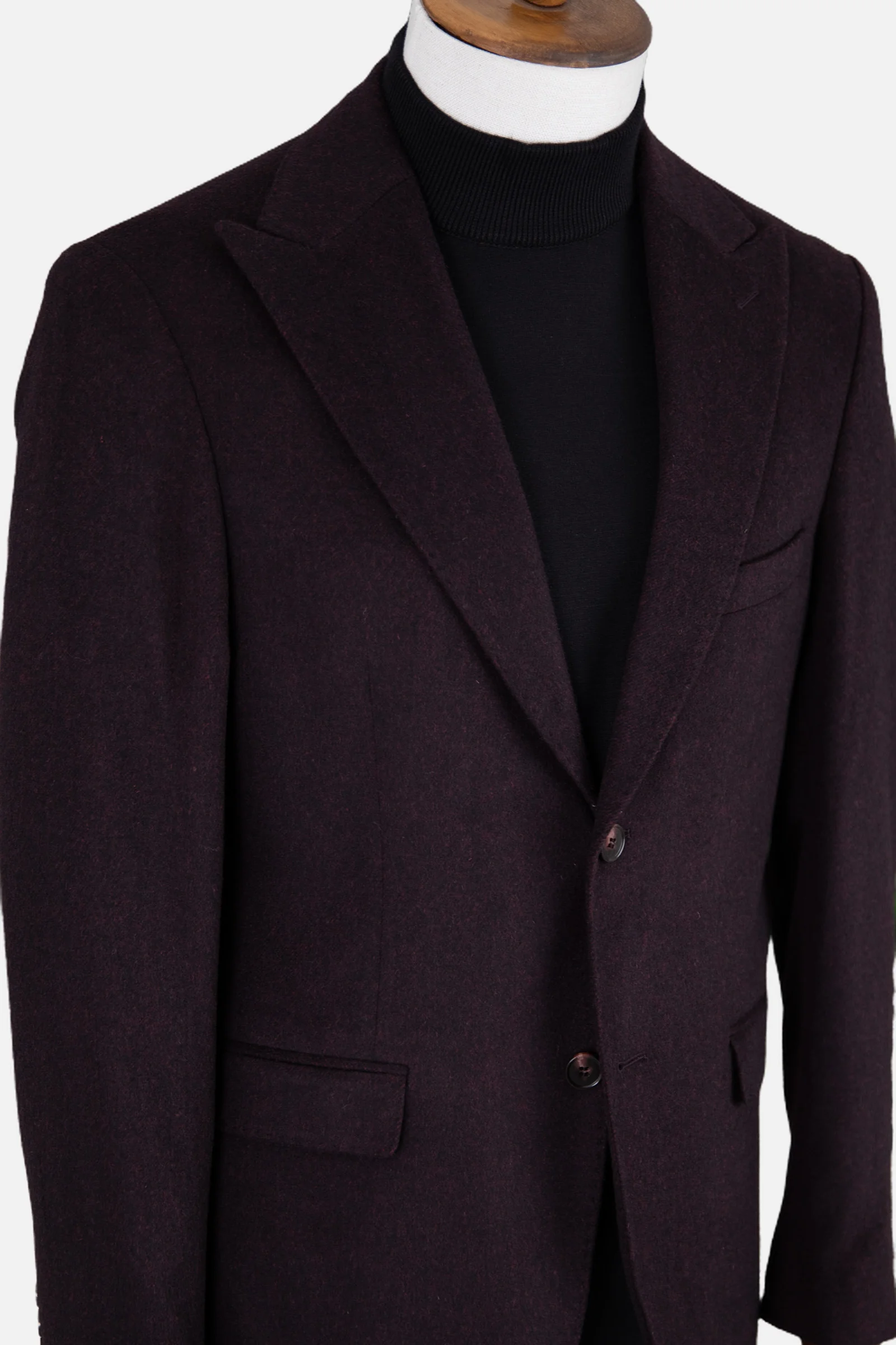Casual Yün Ceket - BORDO