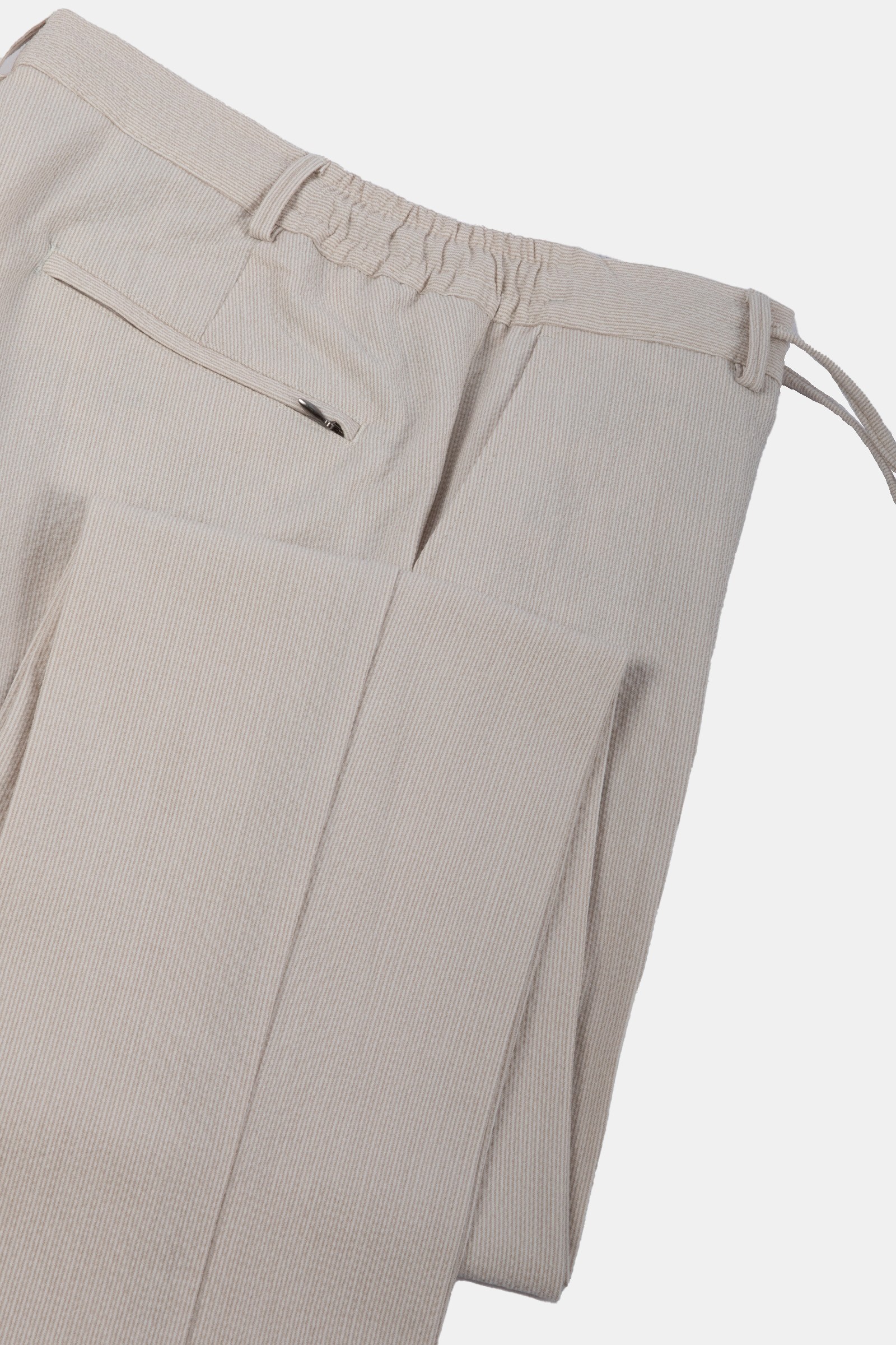 Erkek Jogger Bağcıklı Pantolon - Krem