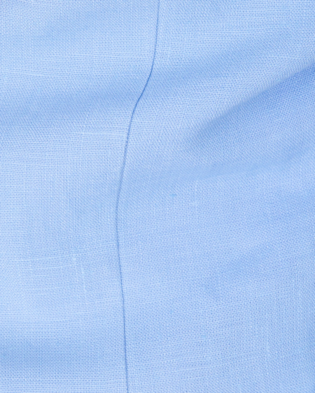 Slim Fit Keten Ceket - Mavi