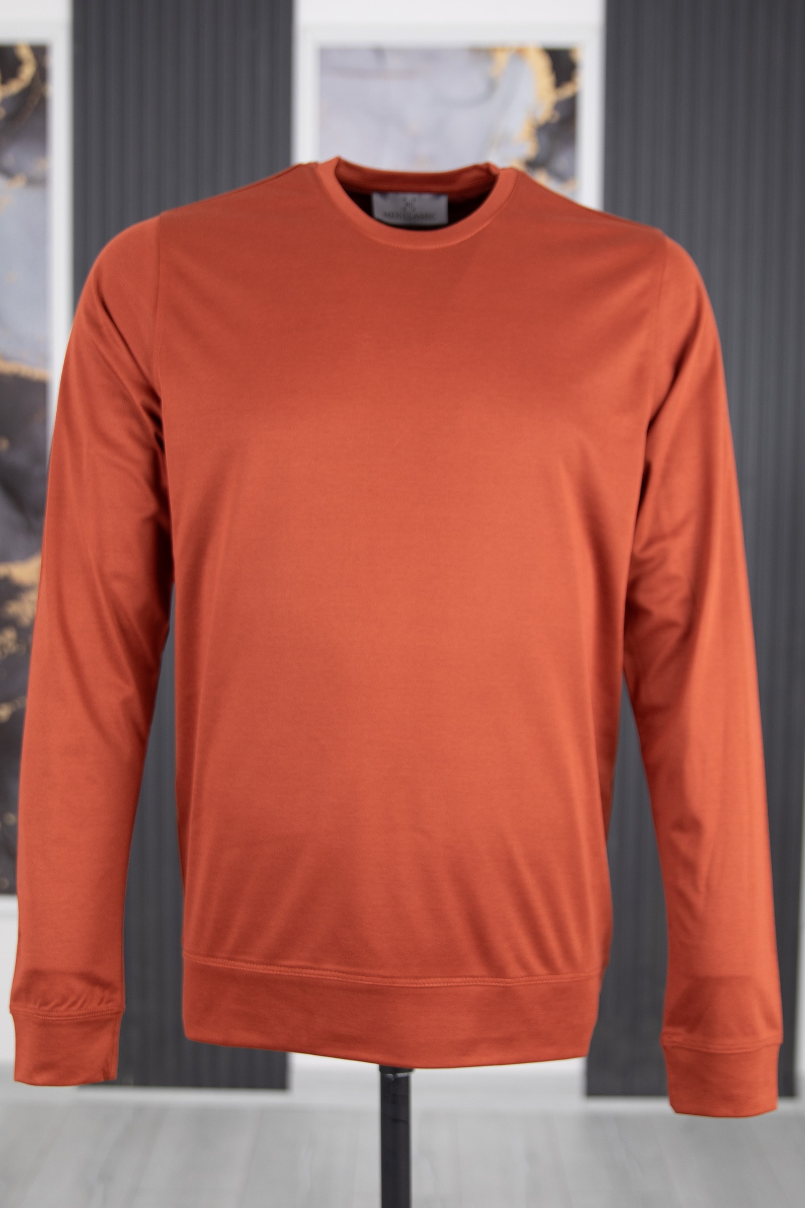 Bisiklet Yaka Sweatshirt - Kiremit