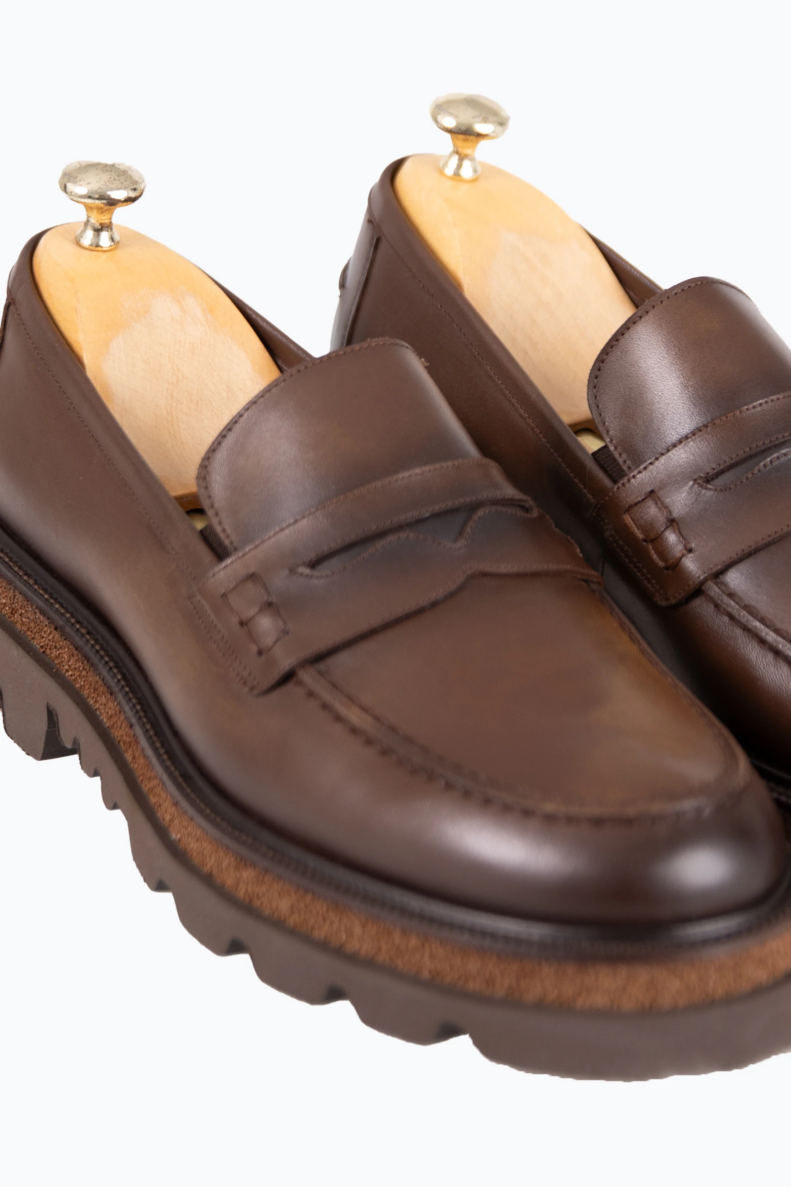 Erkek Loafer Deri Ayakkabı - Kahverengi