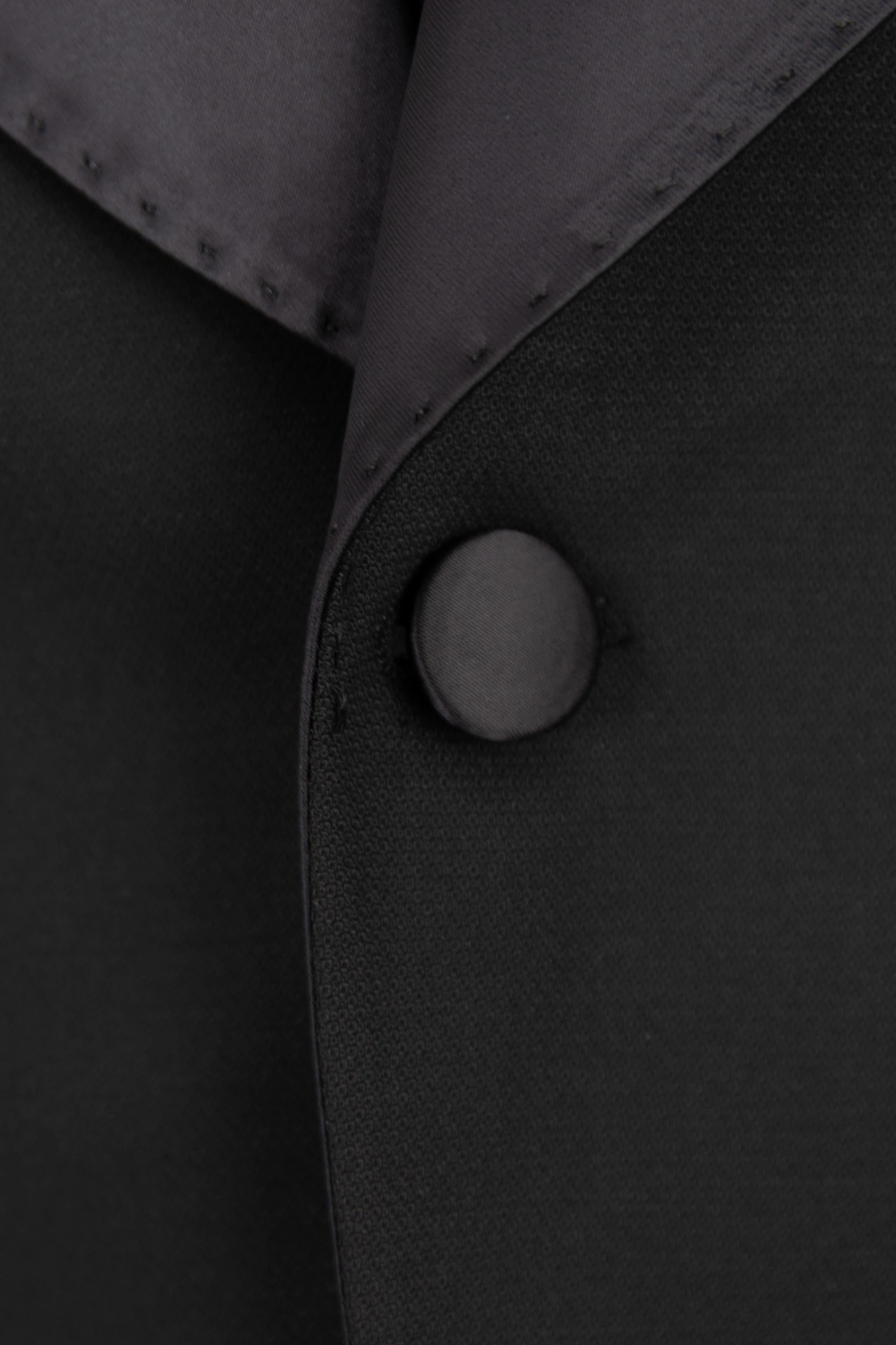 Şal Yaka Puntolu Smokin - Siyah