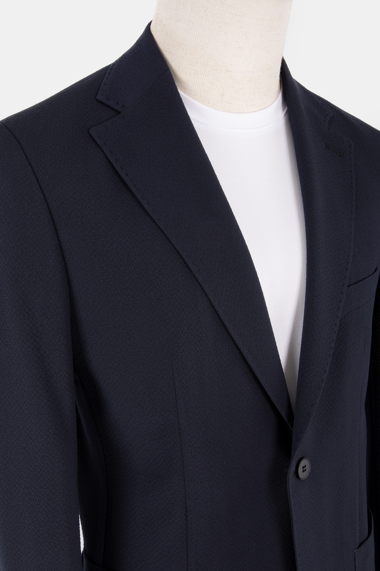 Erkek Gofre Casual Ceket - Lacivert