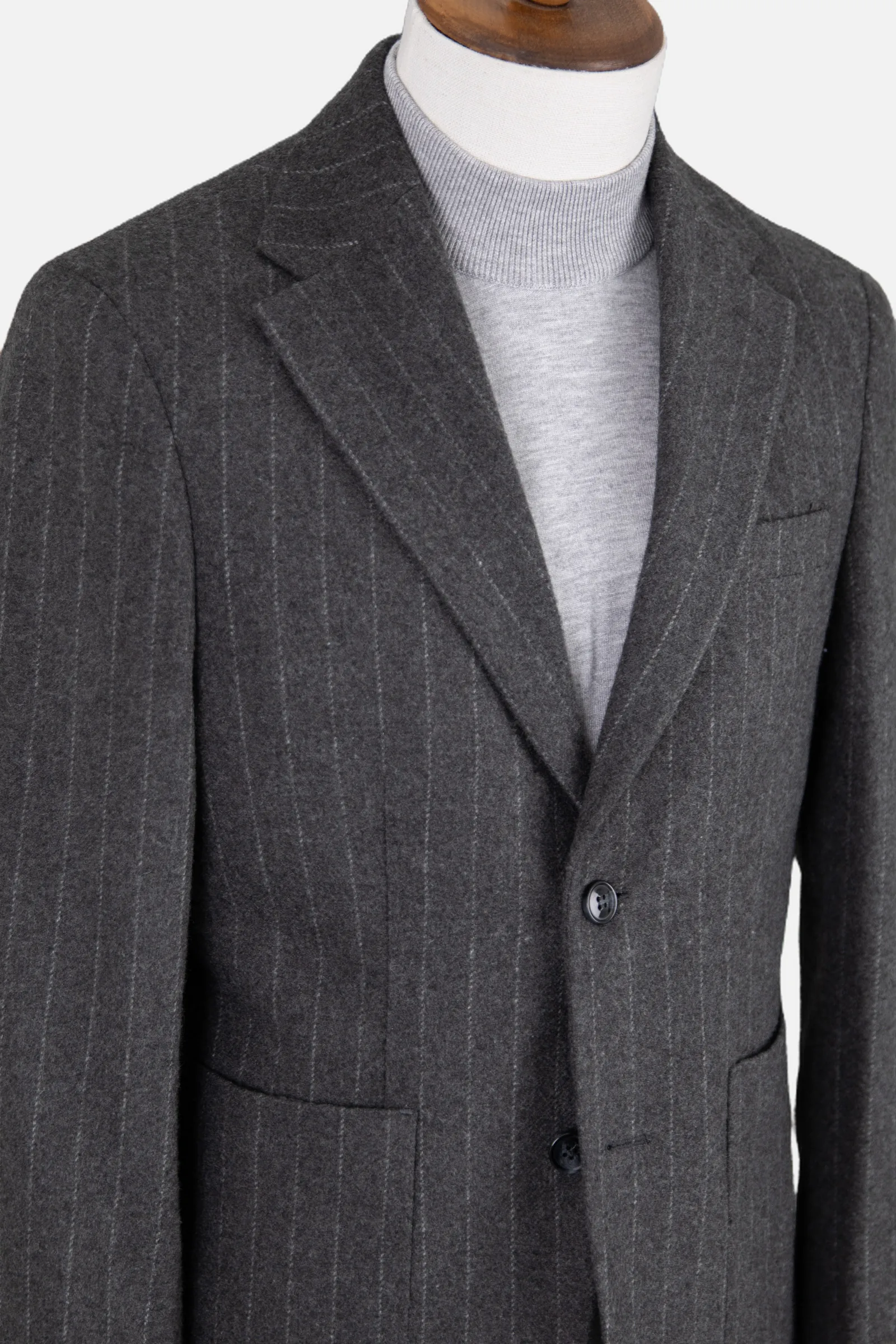 Casual Yün Ceket - Gri