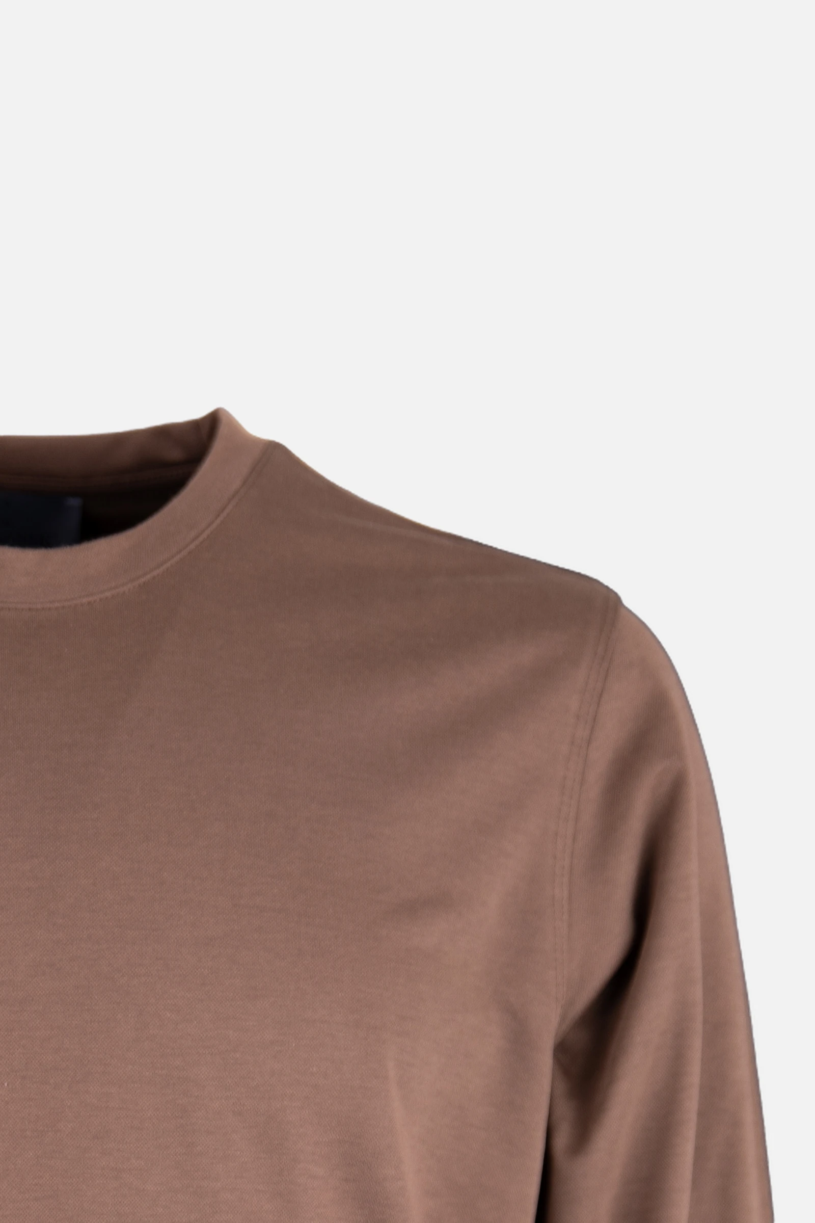 Bisiklet Yaka Sweatshirt - Kahverengi