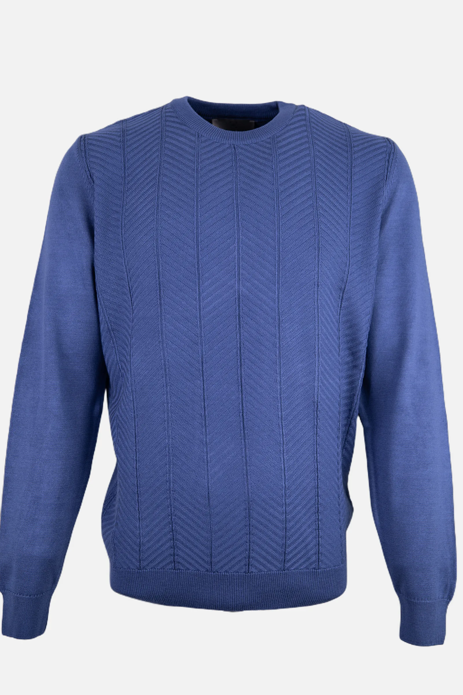 Bisiklet Yaka Triko I Kazak - İndigo