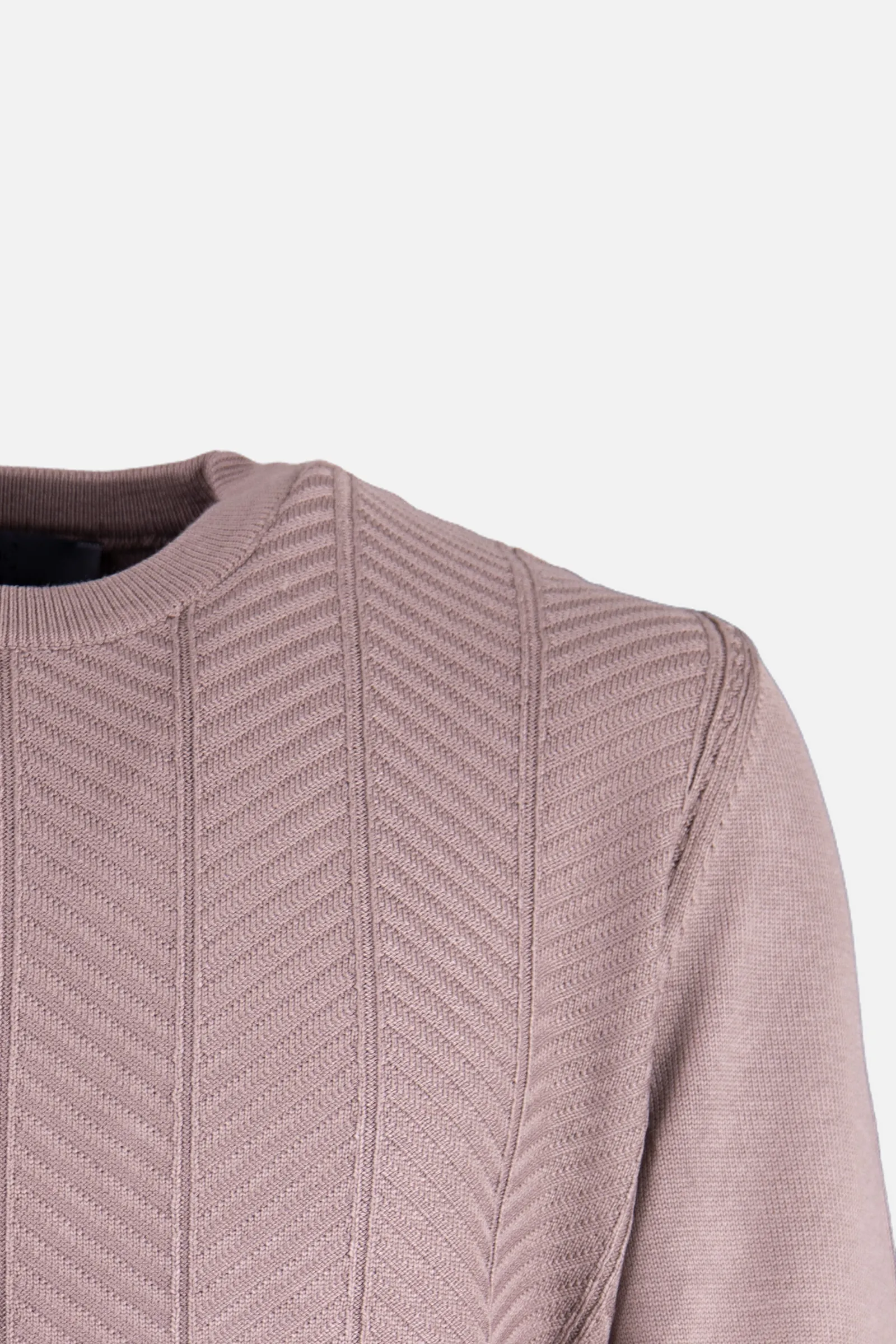 Bisiklet Yaka Triko I Kazak - Vizon