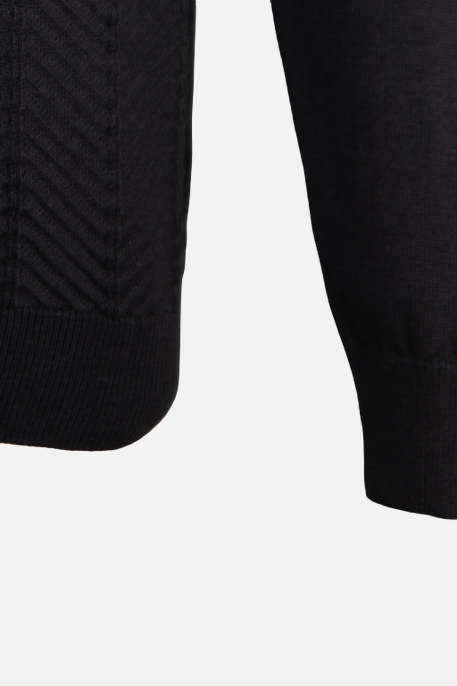 Bisiklet Yaka Triko I Kazak - Siyah