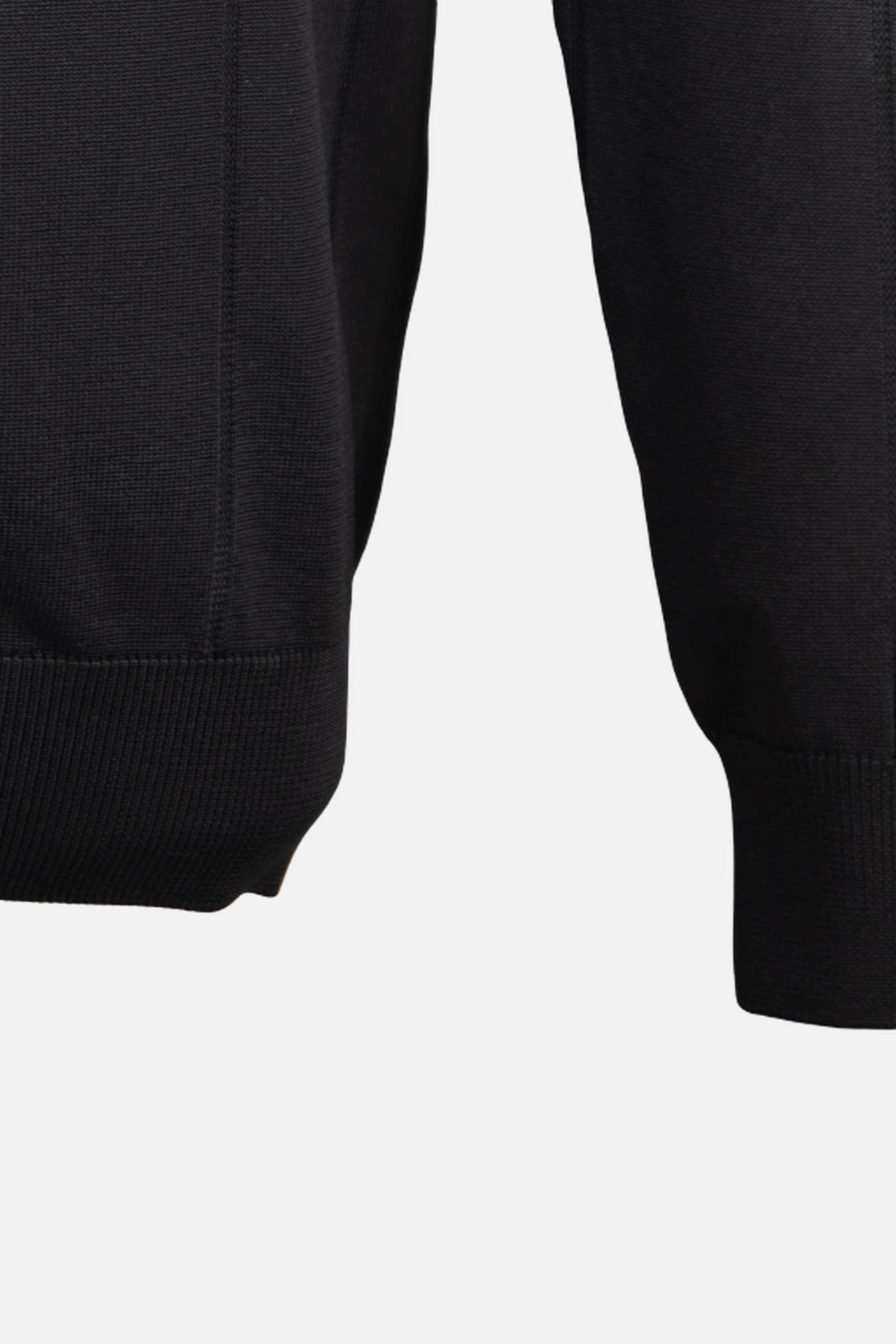 Bisiklet Yaka Triko I Kazak - Siyah