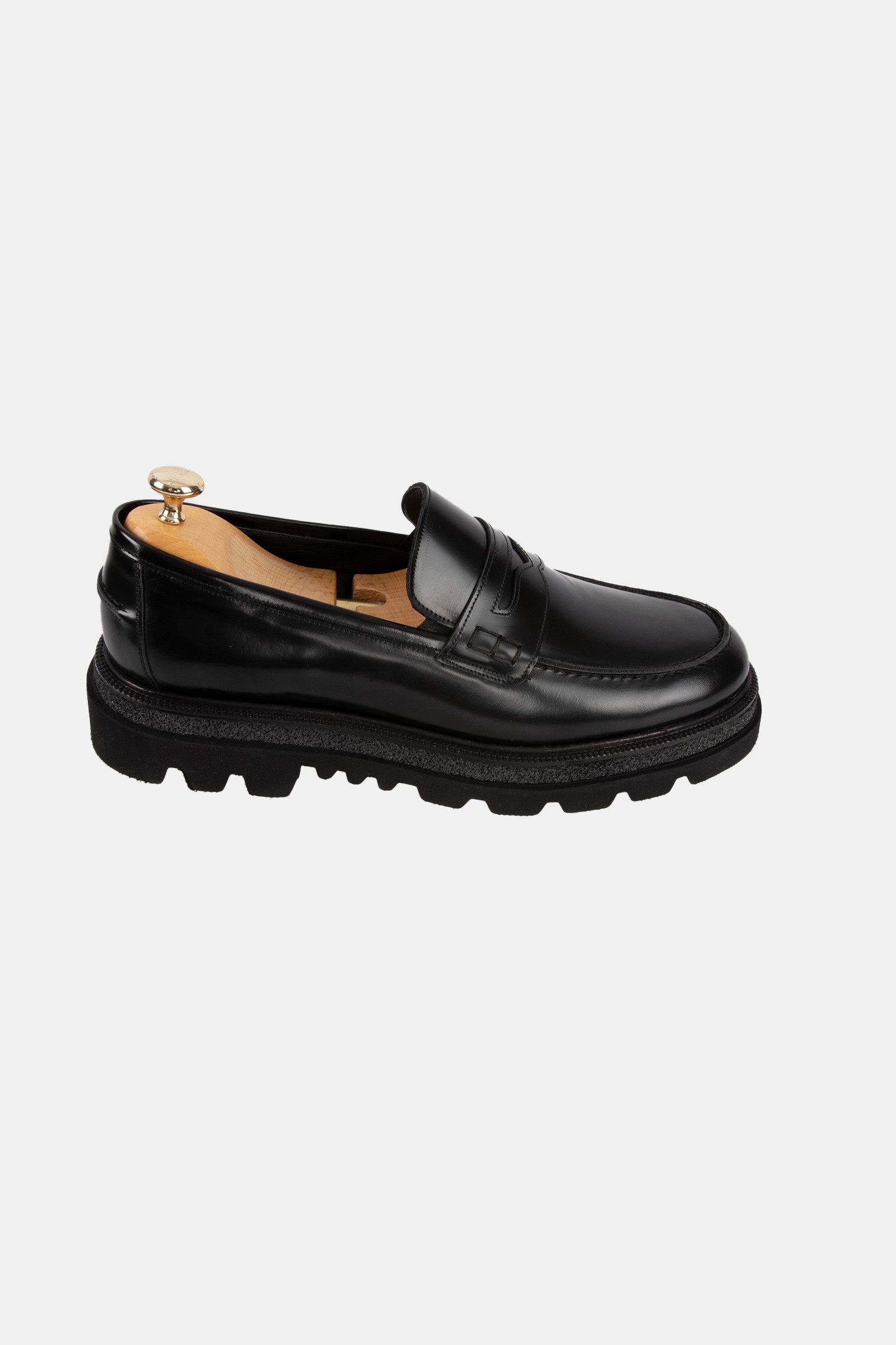 Erkek Loafer Deri Ayakkabı - Siyah Açma