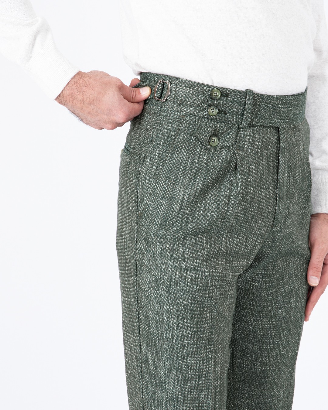 Tek Pile Pantolon - Yeşil