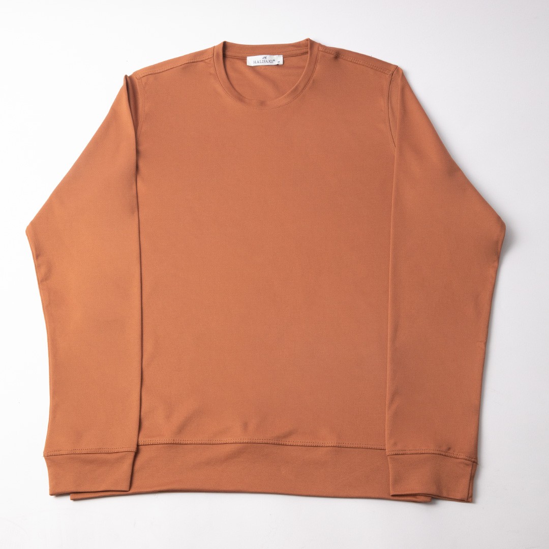 Bisiklet Yaka Sweatshirt - Kiremit