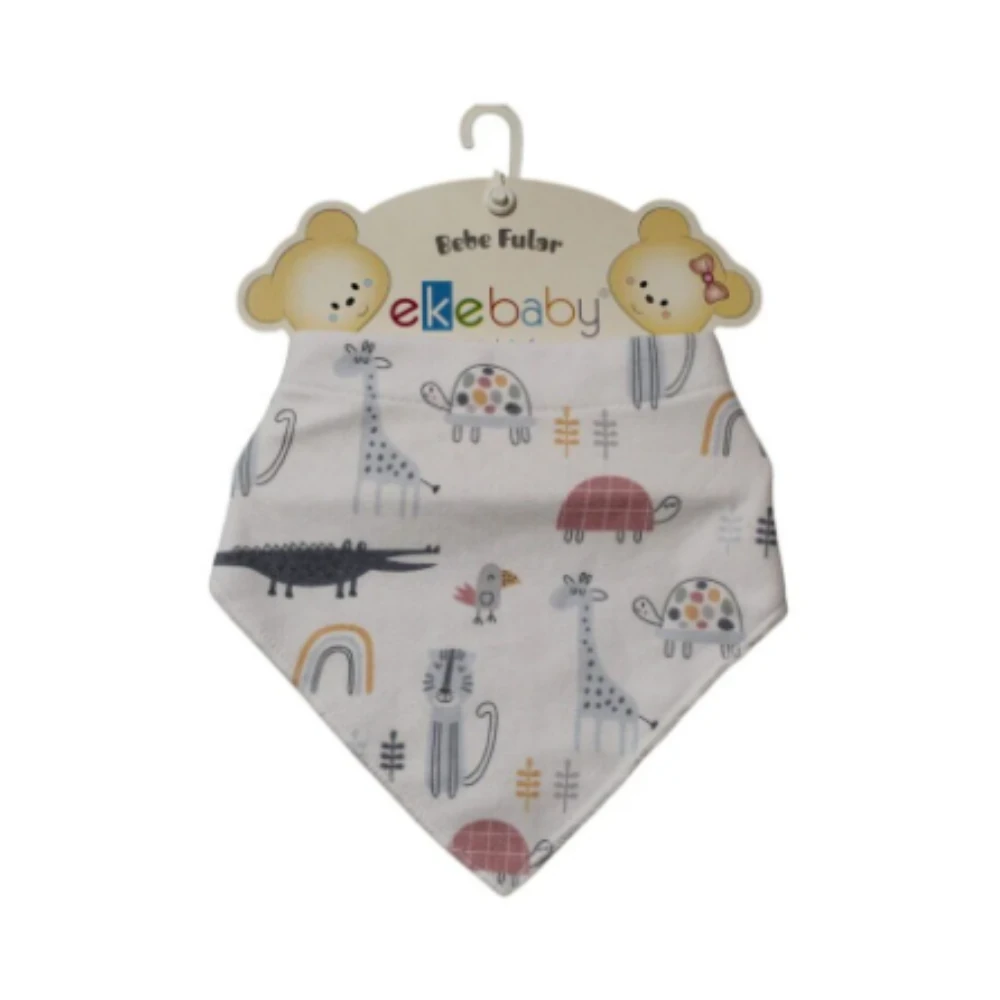 Ekinshop Ekebebe Penye  Fular Bebek Baskılı Önlük
