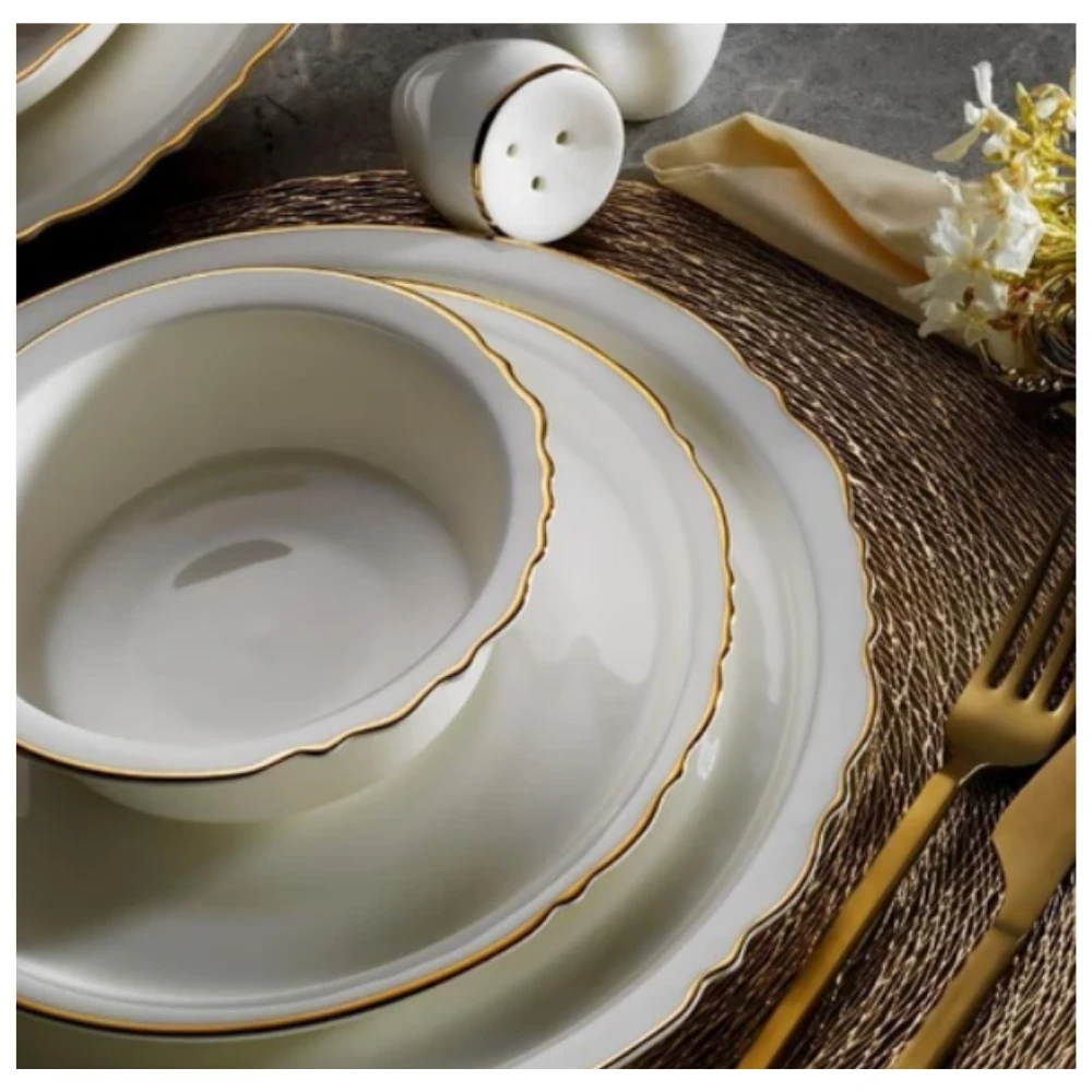 Massimo Rumi Gold 60 Parça Yemek Takımı