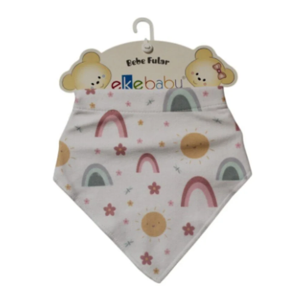 Ekinshop Ekebebe  Fular Bebek Baskılı Önlük