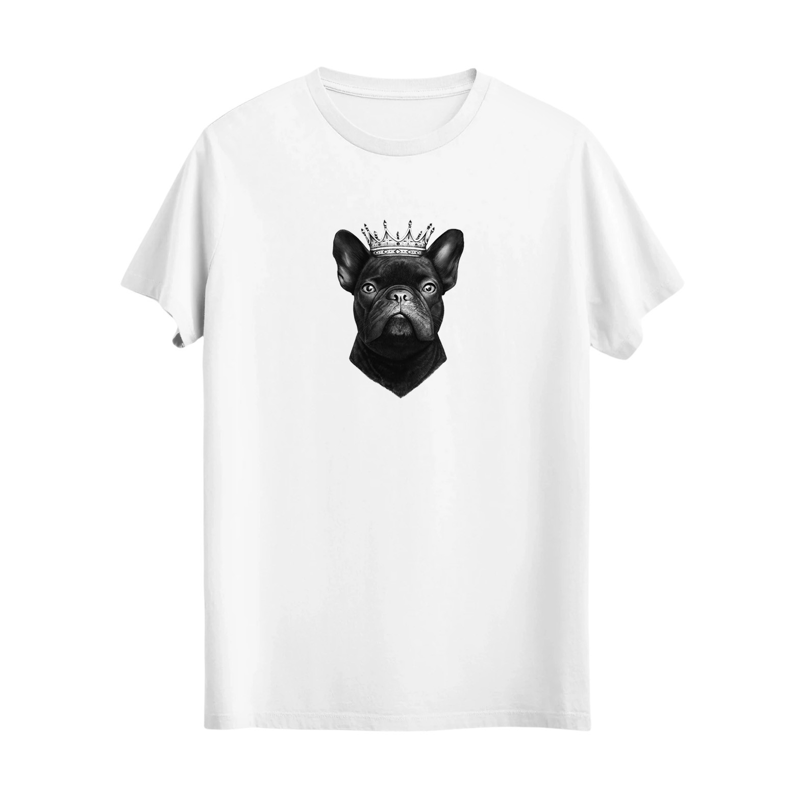 0046: Kral_köpek Baskılı Tshirt. 