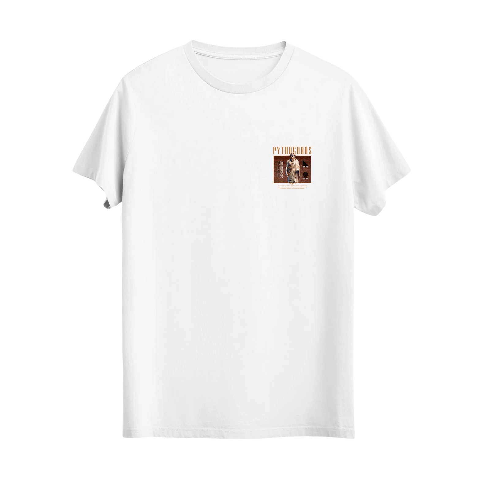 0042: PYTHAGORAS Baskılı Tshirt. 