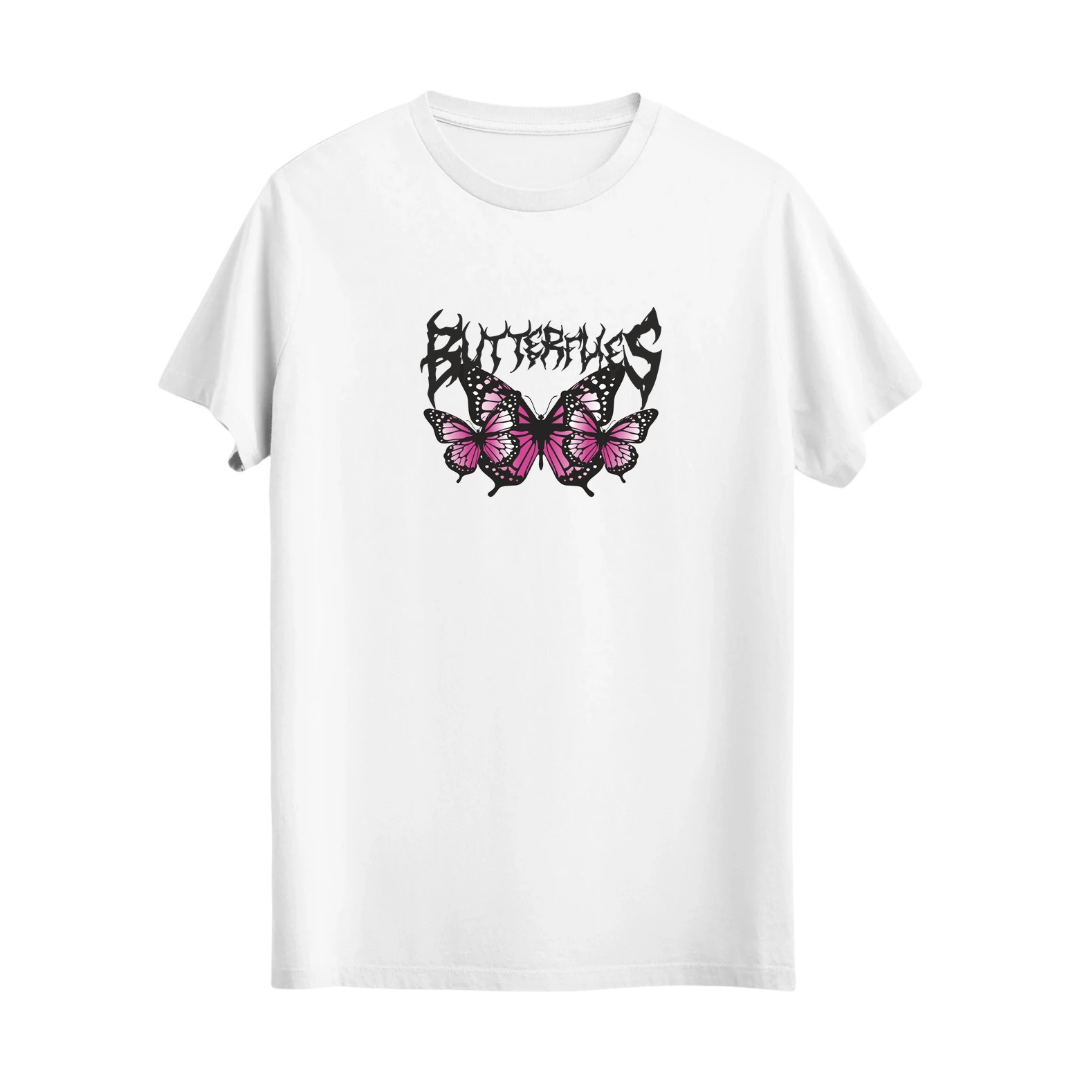 0062: Butterfies Baskılı Tshirt. 