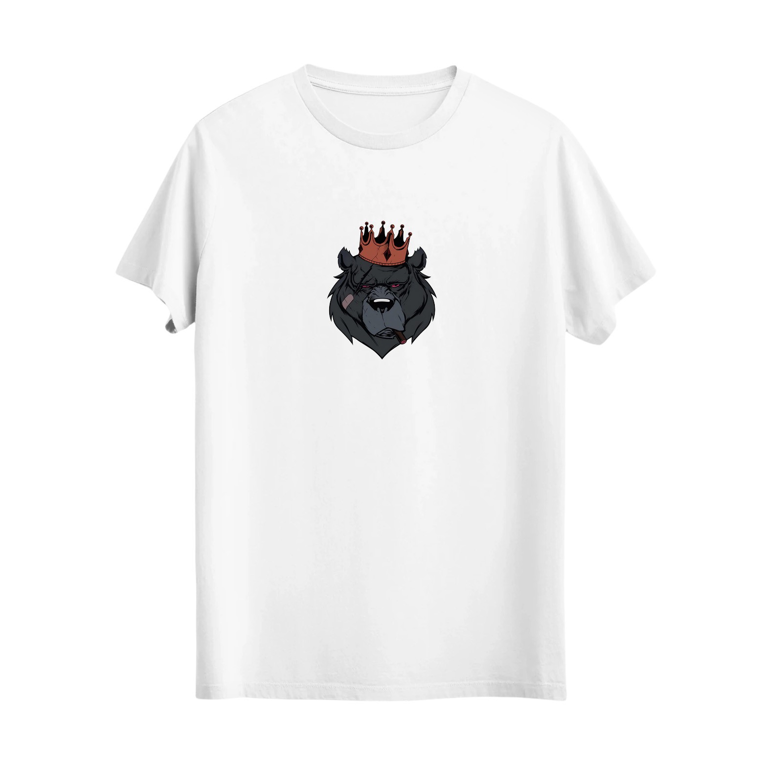 0055: Kral ayı Baskılı Tshirt. 