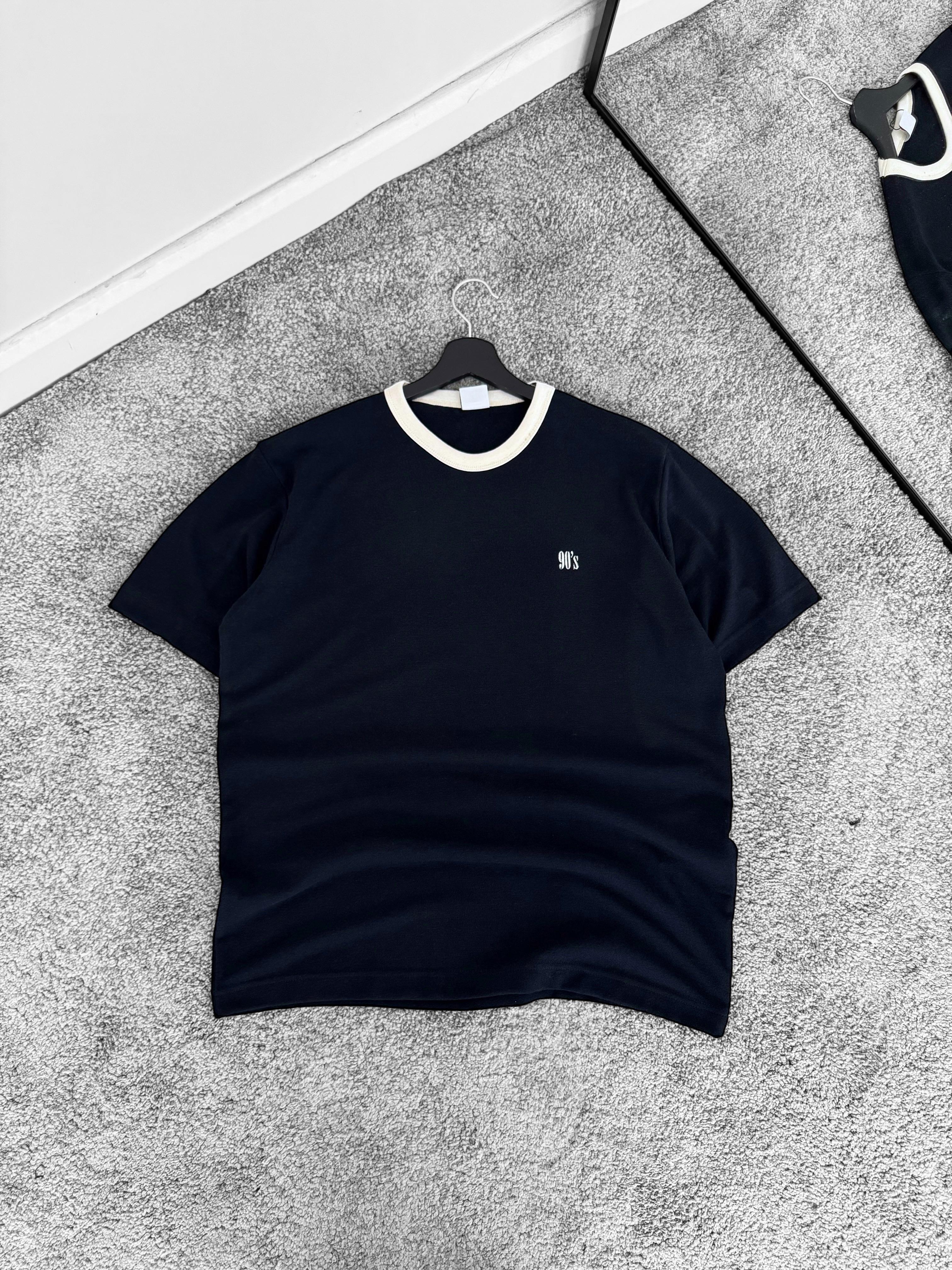 90s Nakışlı Oversize Havlu Kumaş Tişört (VV330)
