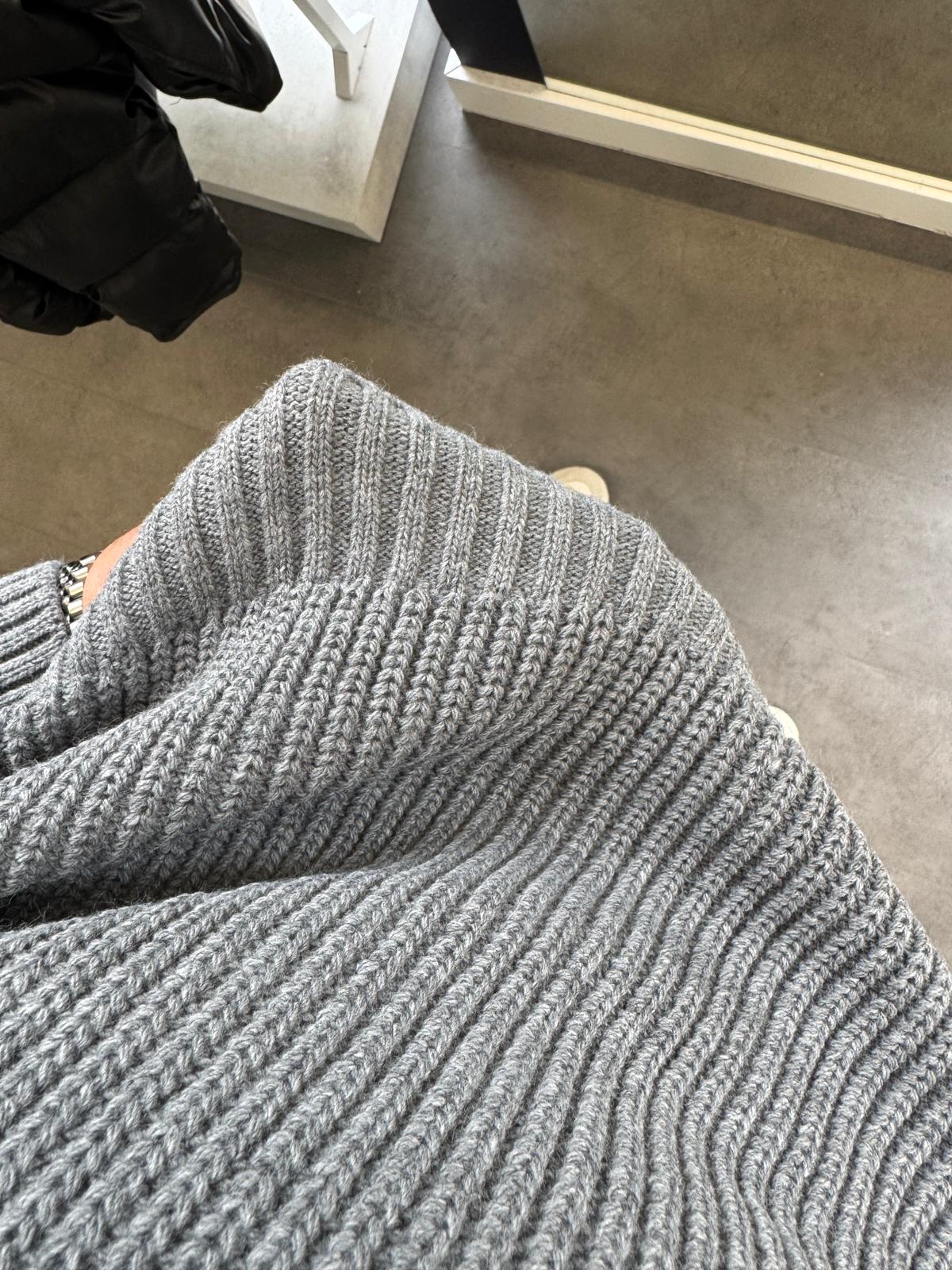 Düz GG Oversize Örme Kazak (VV392)