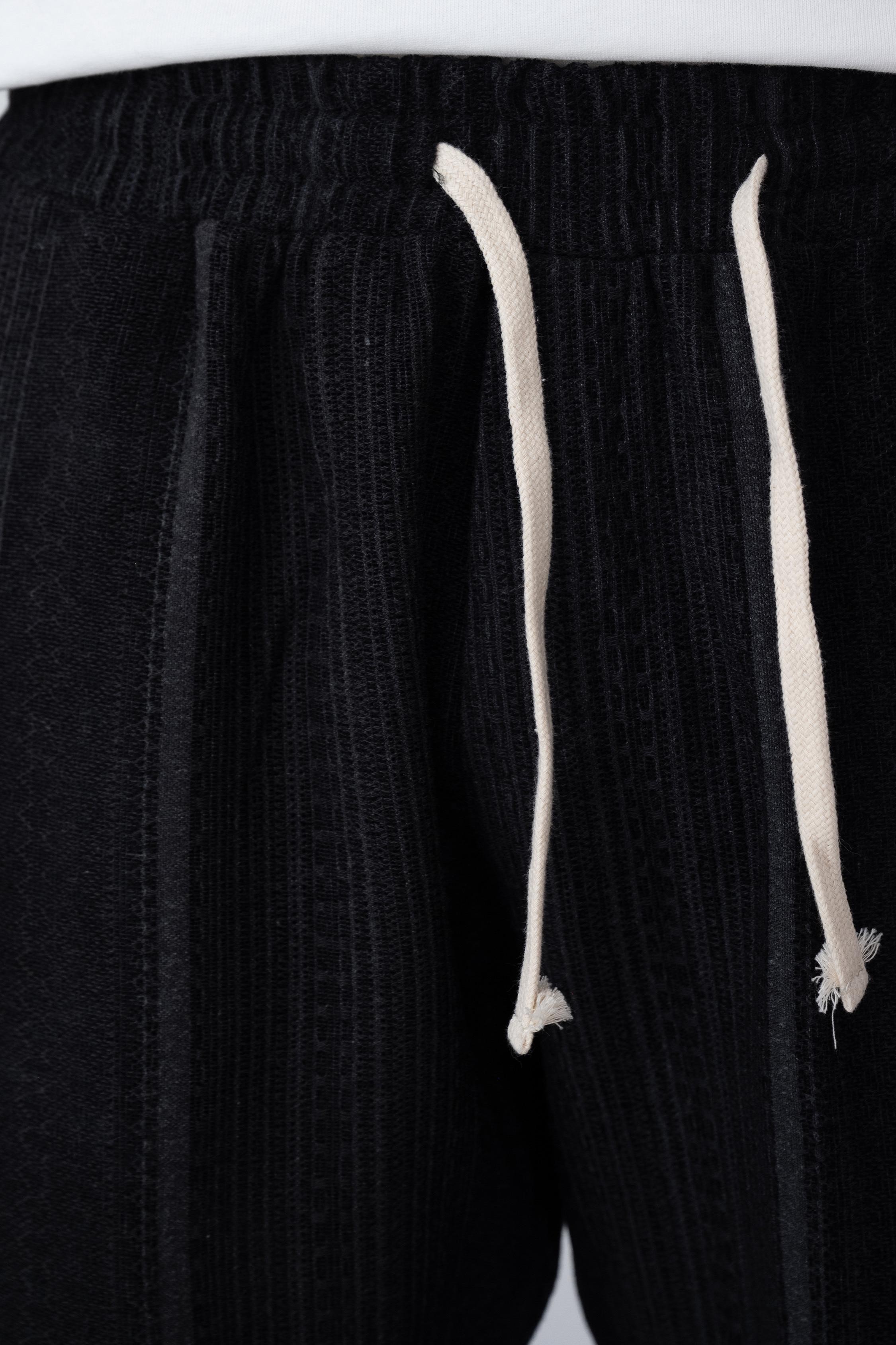 Etnik Desen Oversize Takım (VP103) - Siyah