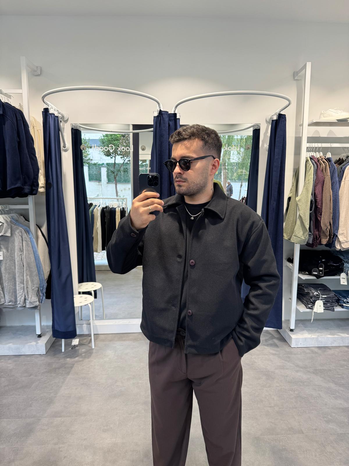 MRK Kaşe Ceket (VV414) - Siyah