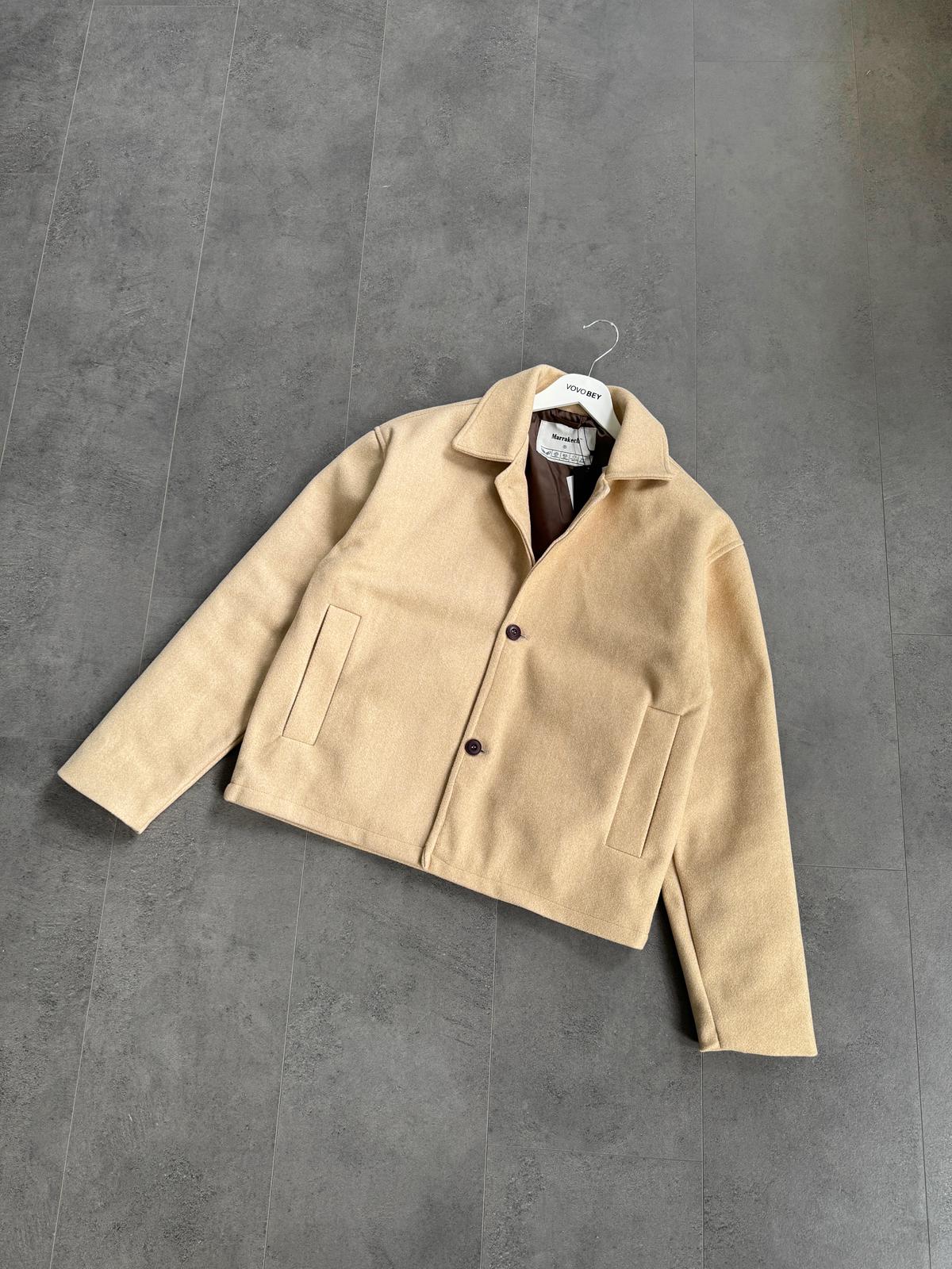 MRK Kaşe Ceket (VV414) - Bej