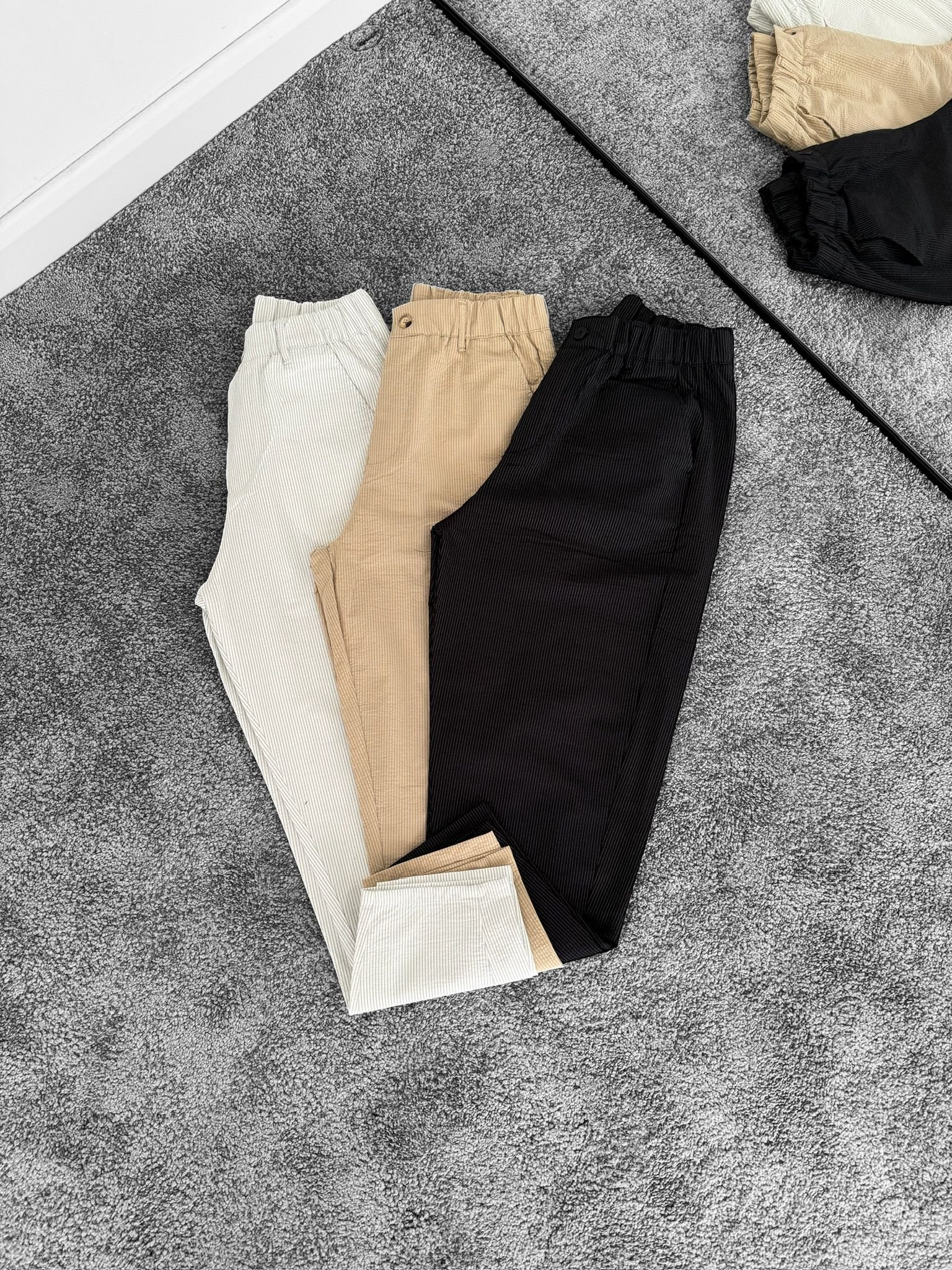 Çizgili Paraşüt Pantolon
