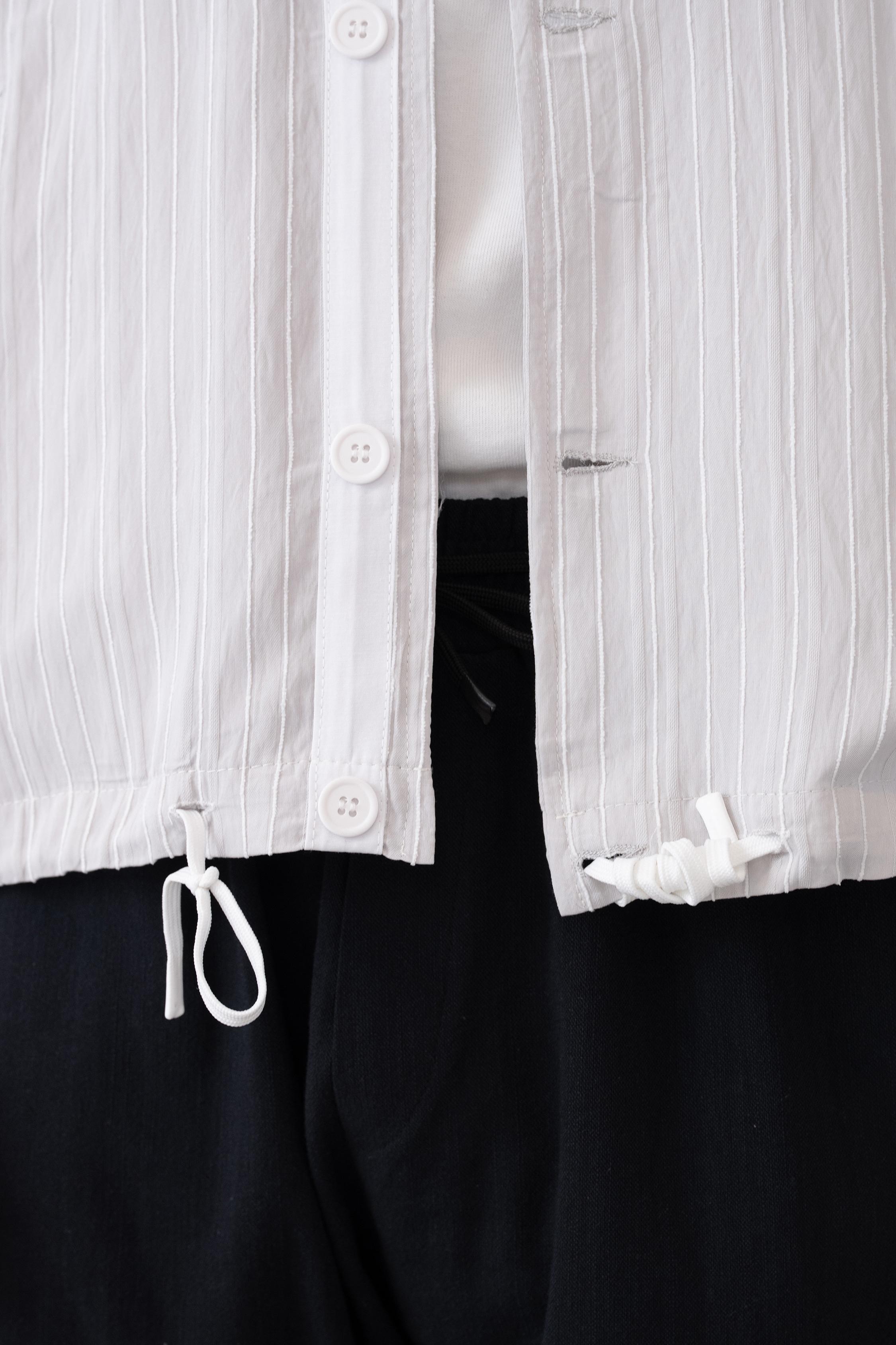 Astarlı Çizgili Oversize Ceket (VP104) - Gri