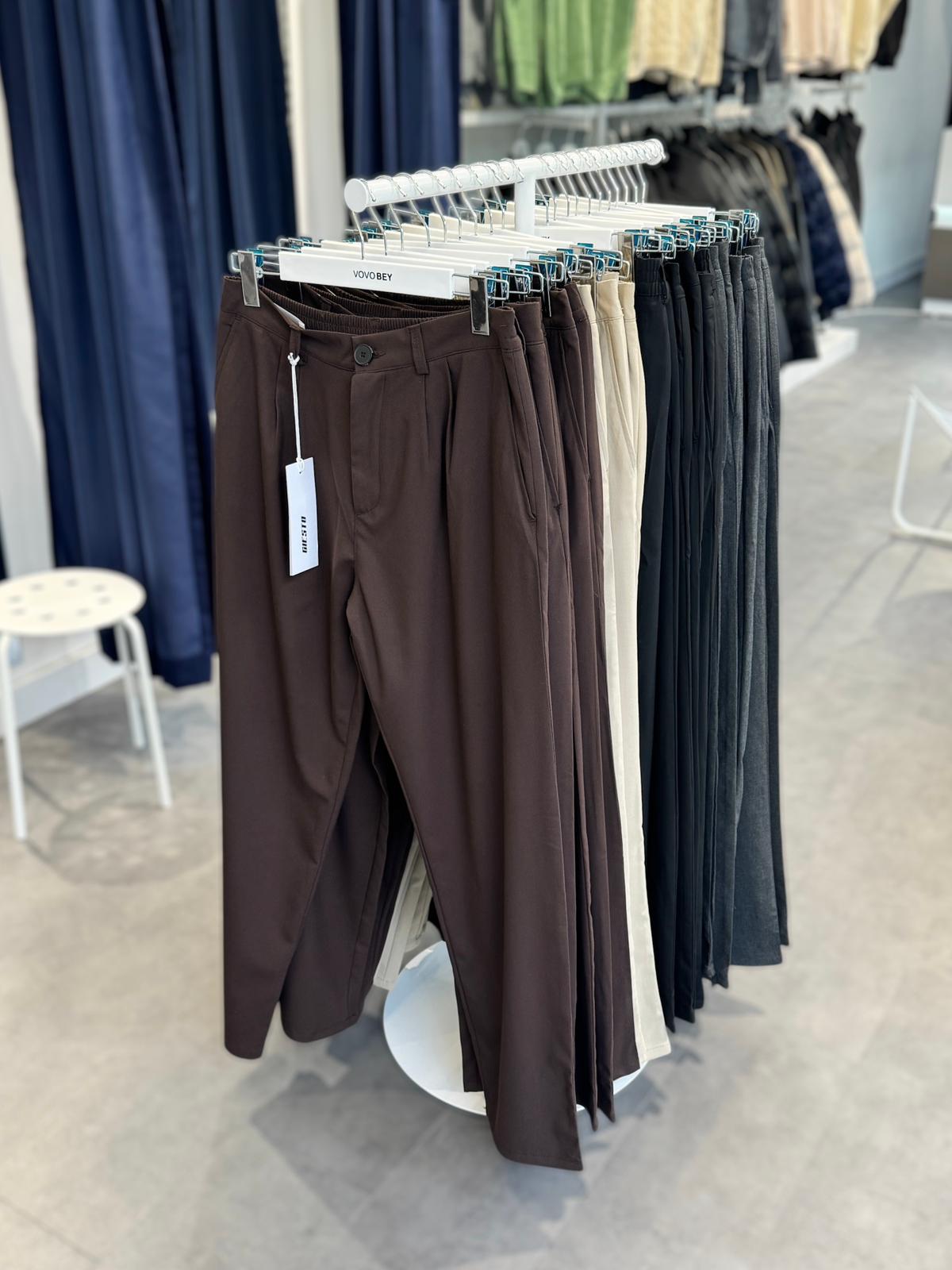 Giesto Kumaş Baggy Kalıp Pantolon (VV413)