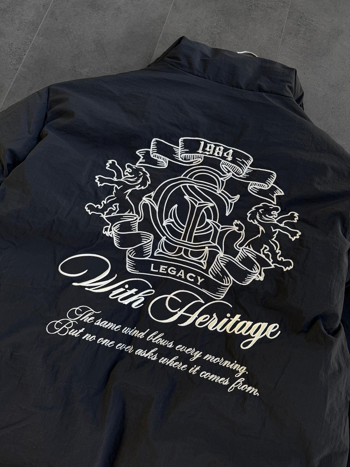 Sırt Nakışlı Oversize Şişme Mont (VV416)