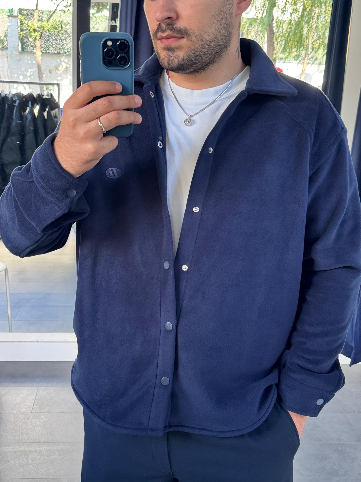 Oversize Polar Gömlek (VV395) - Lacivert