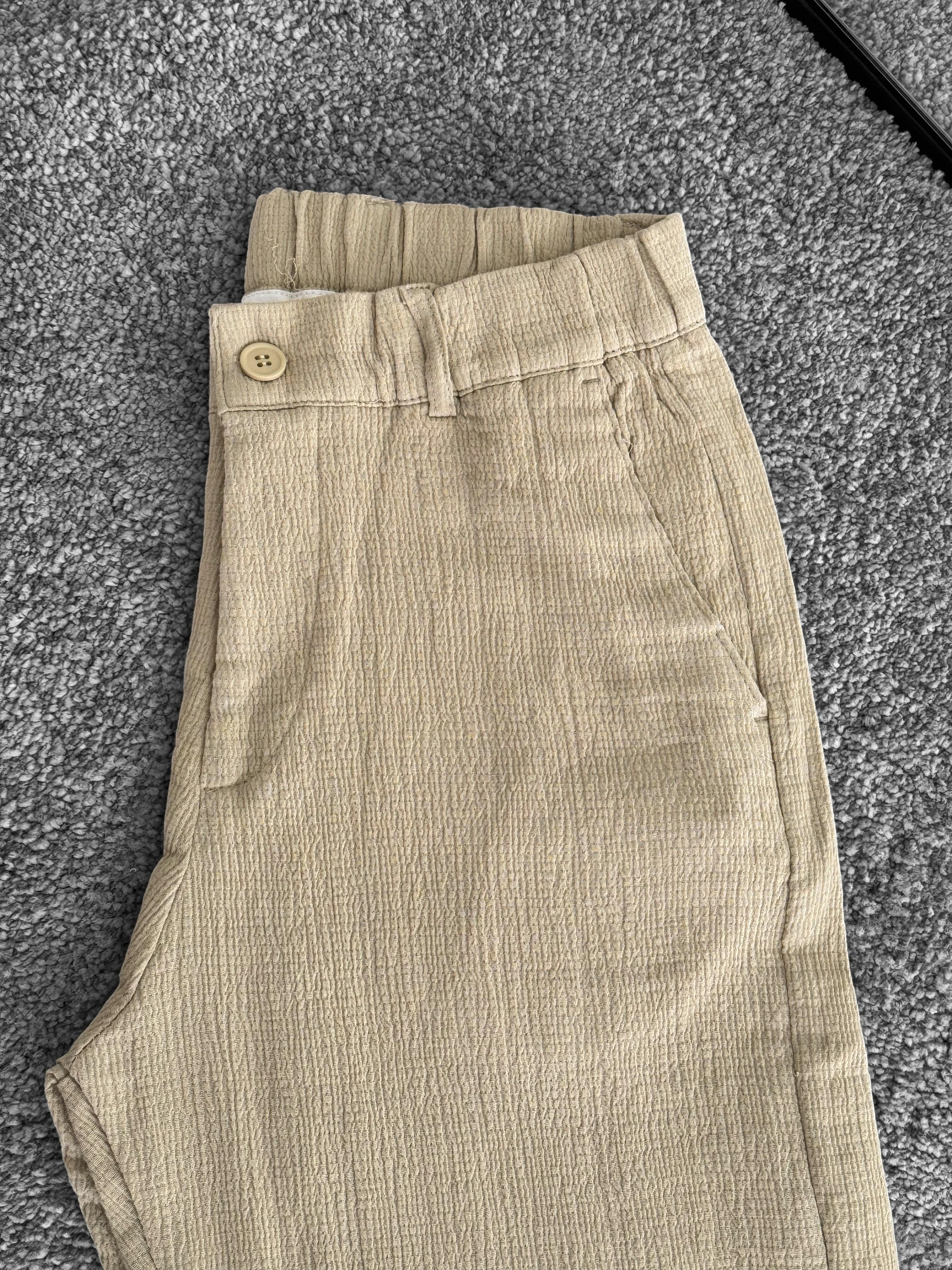 Muslin Kumaş Pantolon (VV214) - Bej