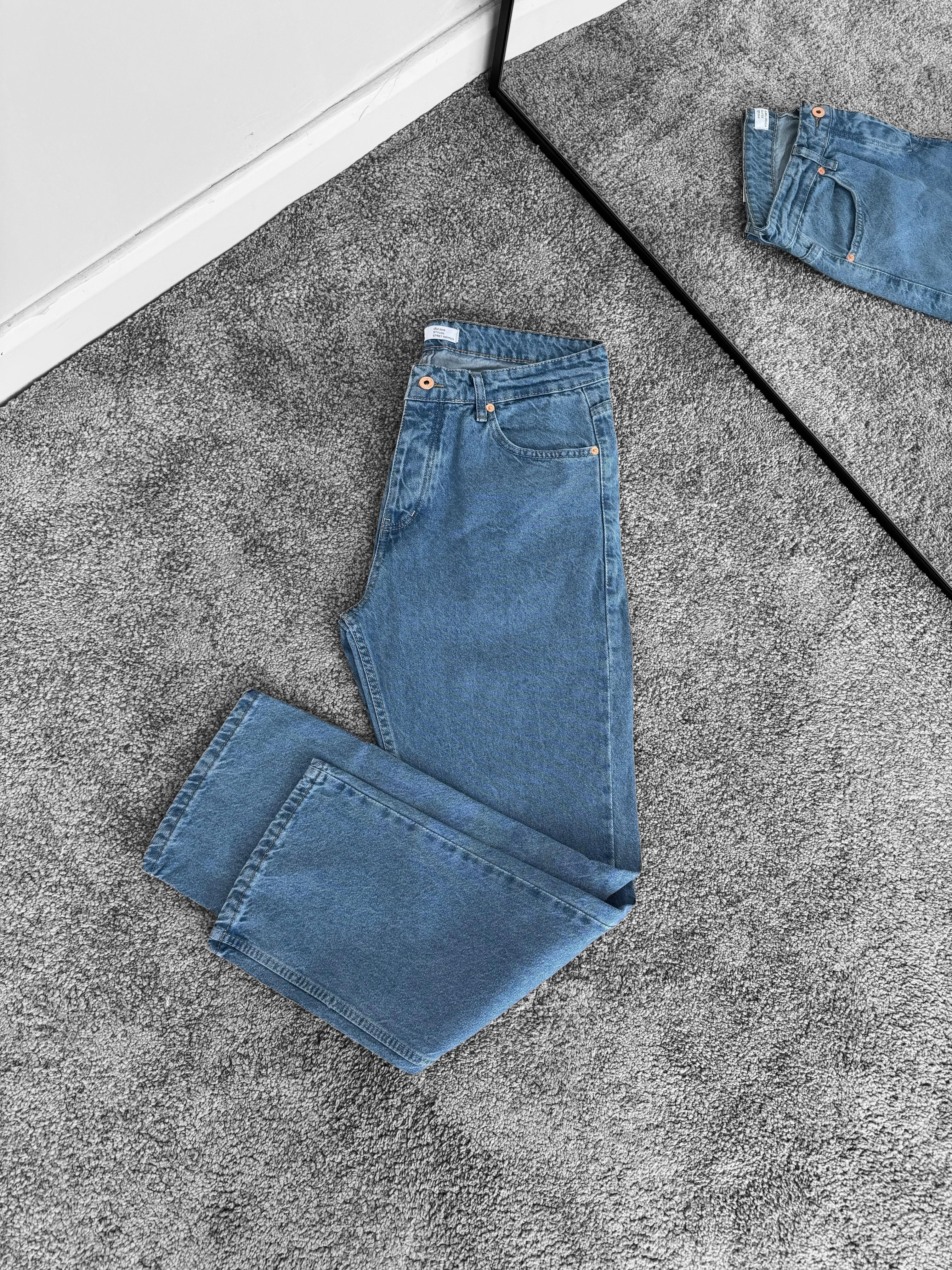 Baggy Kalıp Kot Pantolon (VV213) - Mavi (2501)