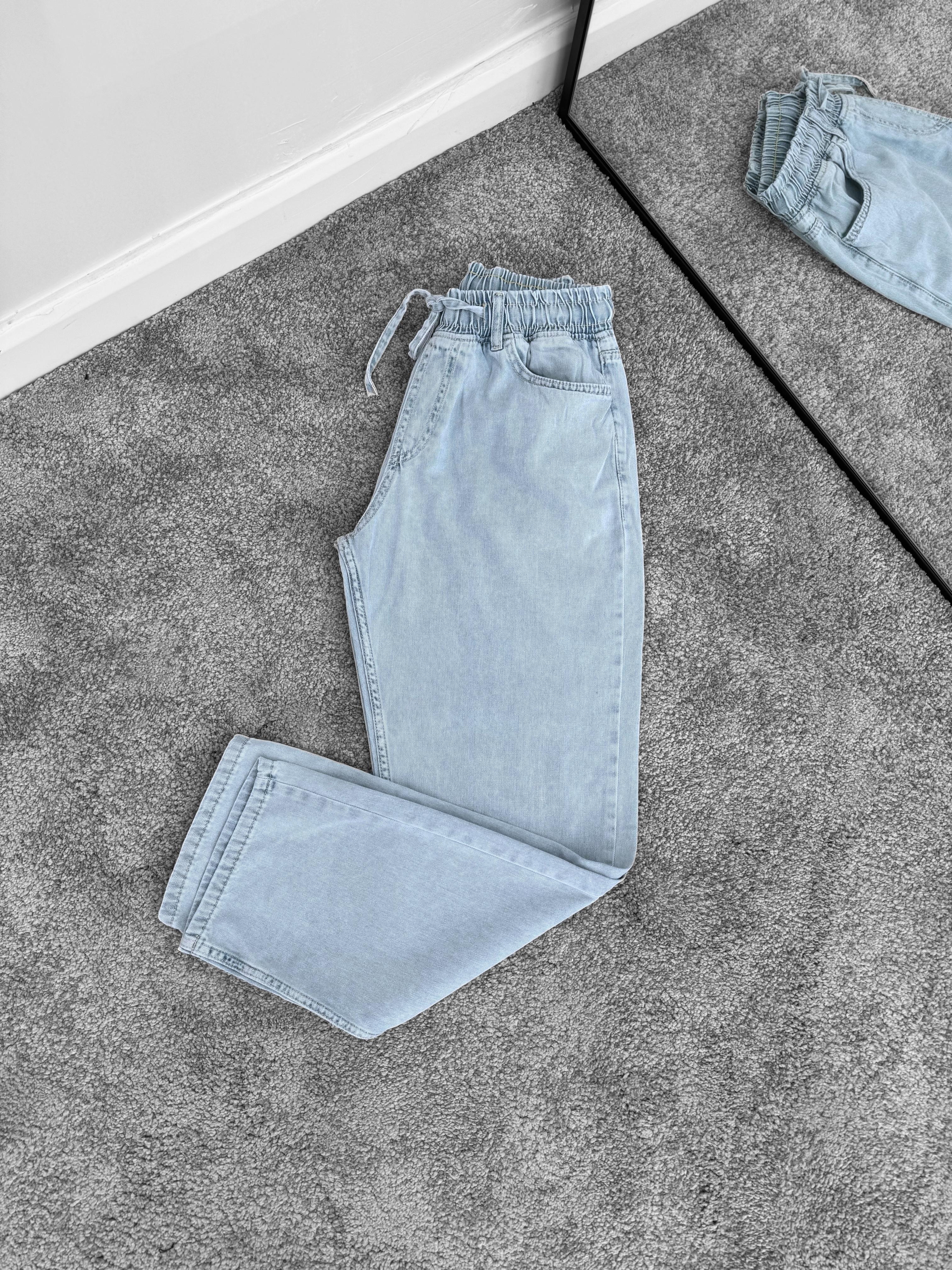 Kot Baggy Bağcıklı Gabardin Pantolon