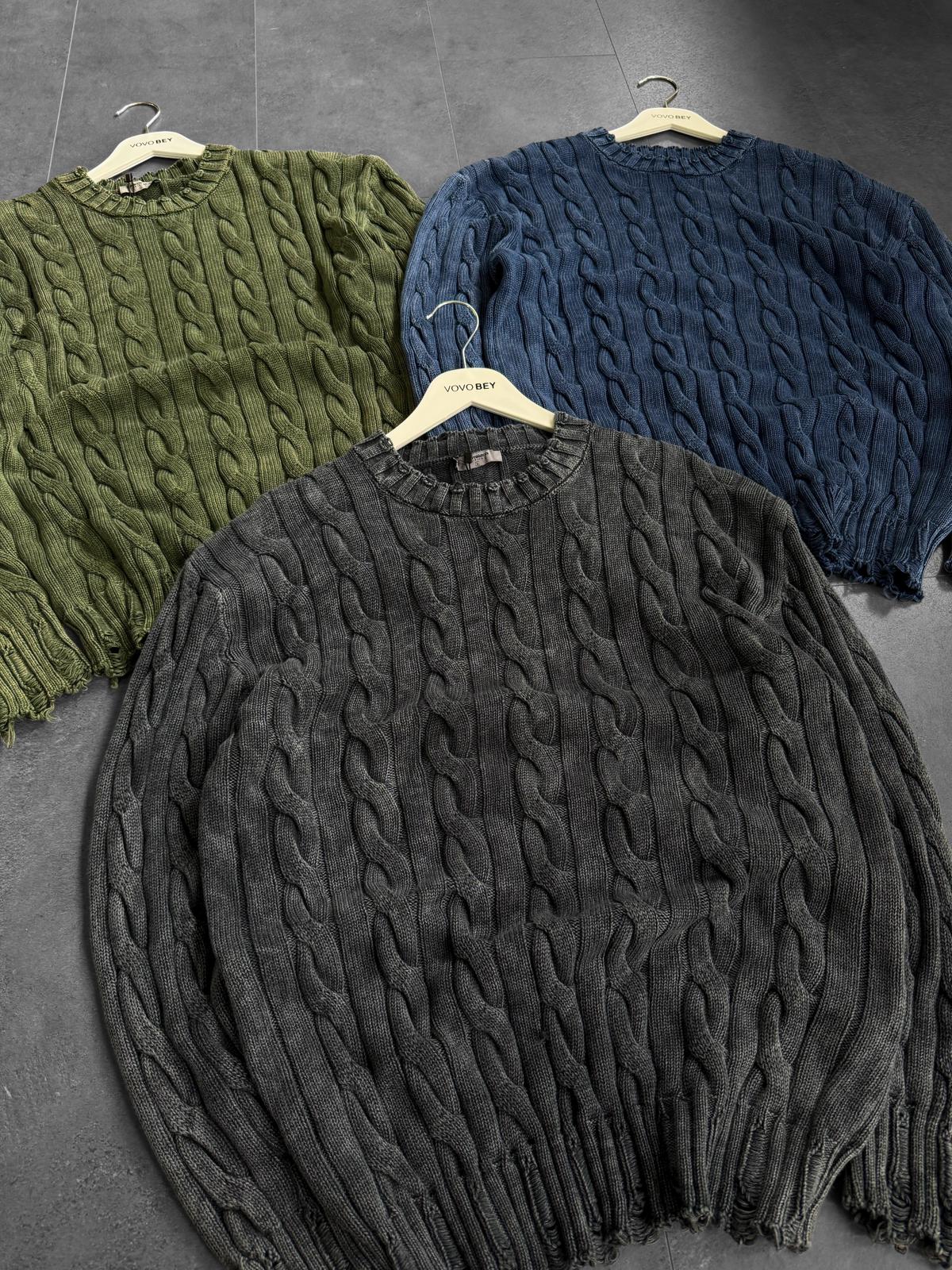 Yıkamalı Örgü Triko (VV418)