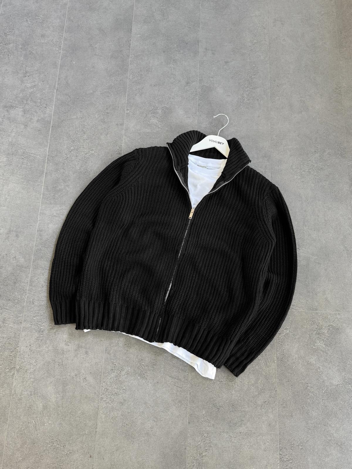 Siyah Kalın Hırka (VV415)